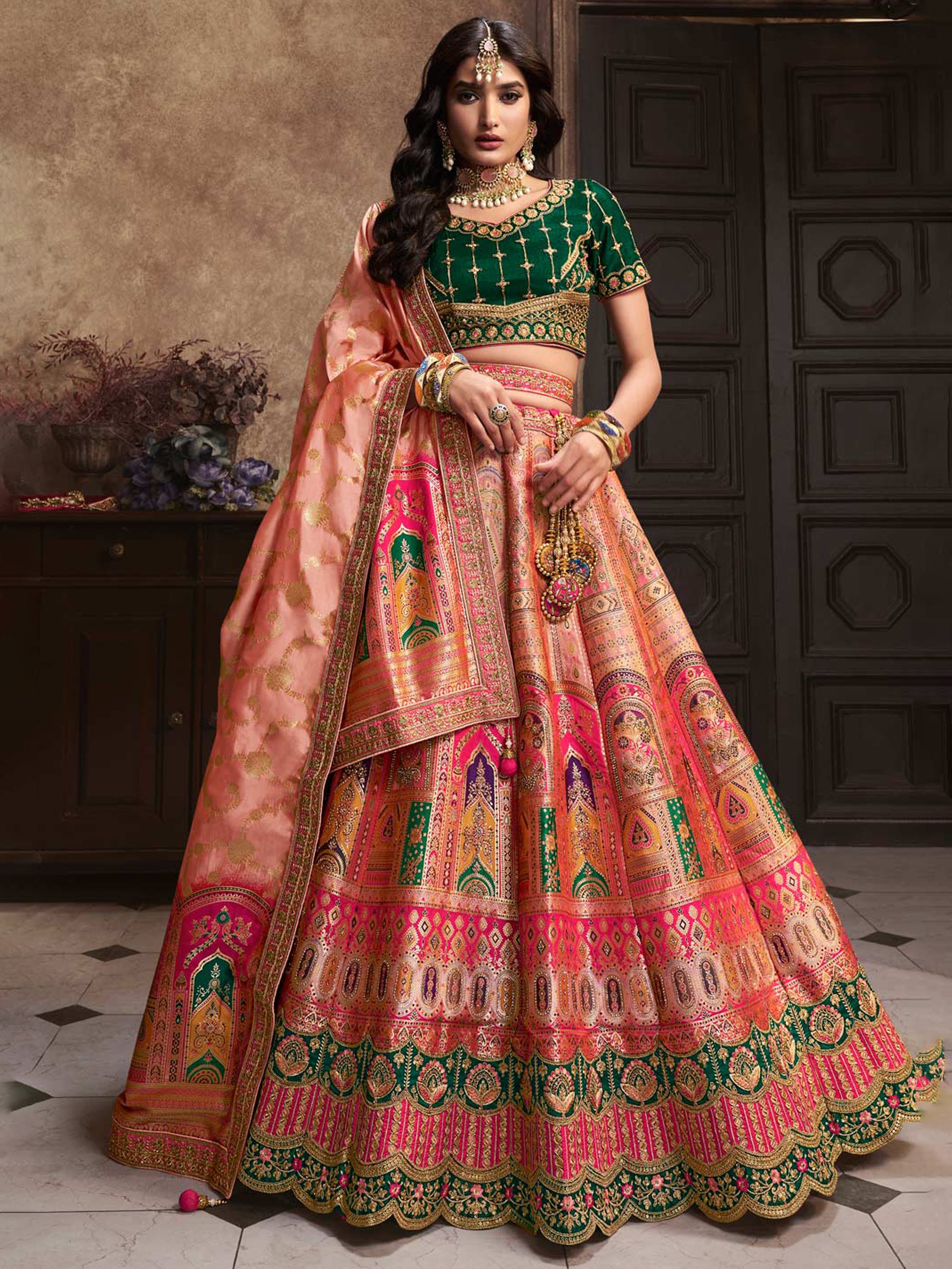 Virha Unstitched Lehenga Choli