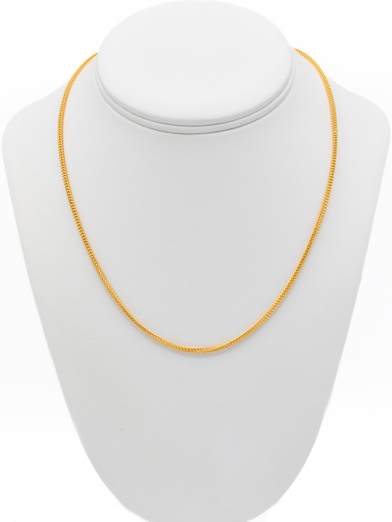 22ct Gold Fox Tail Chain - 50 cm