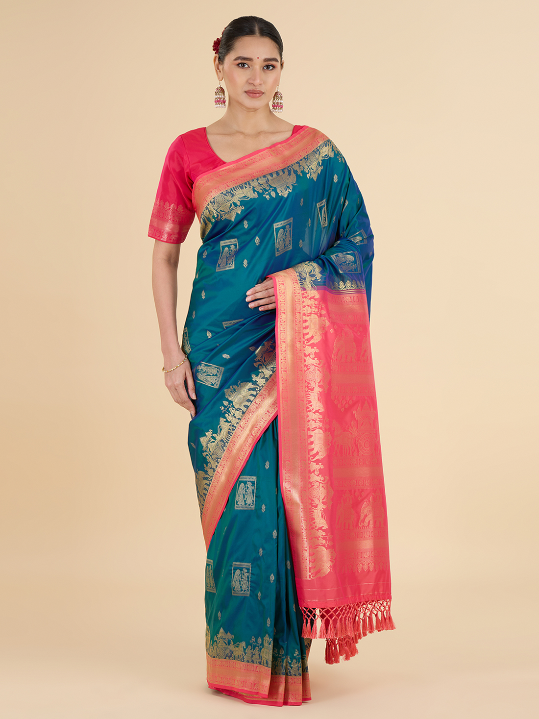 Aarohi Silk Embroidered Choli Saree