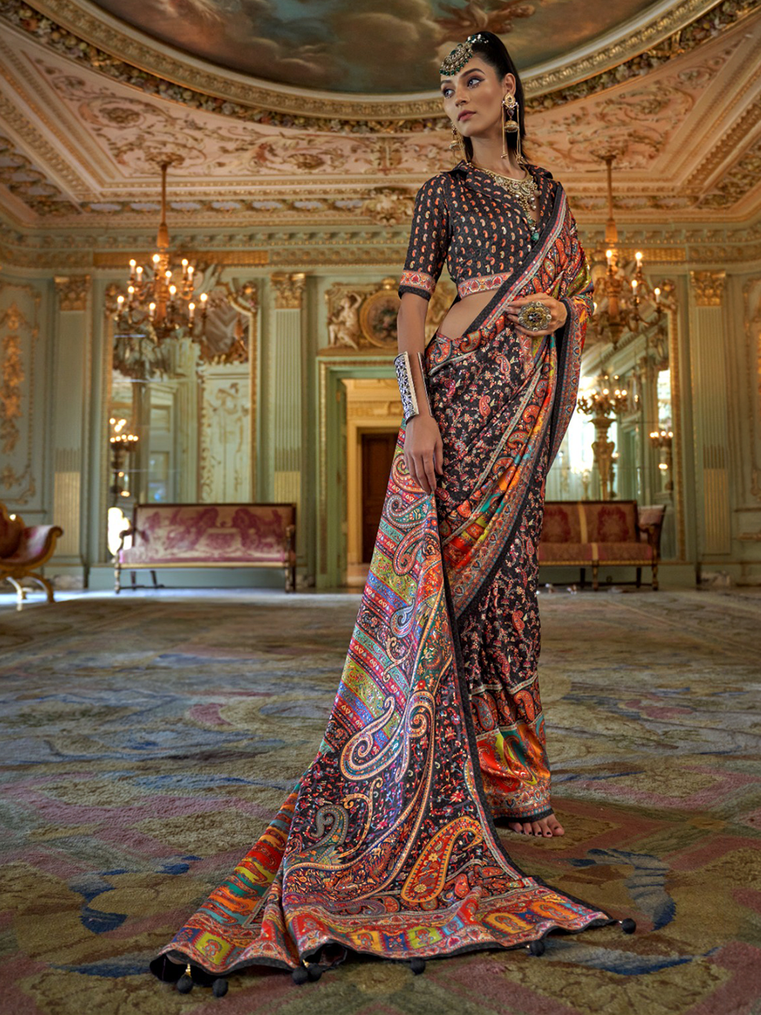 Mahira Silk Printed Saree