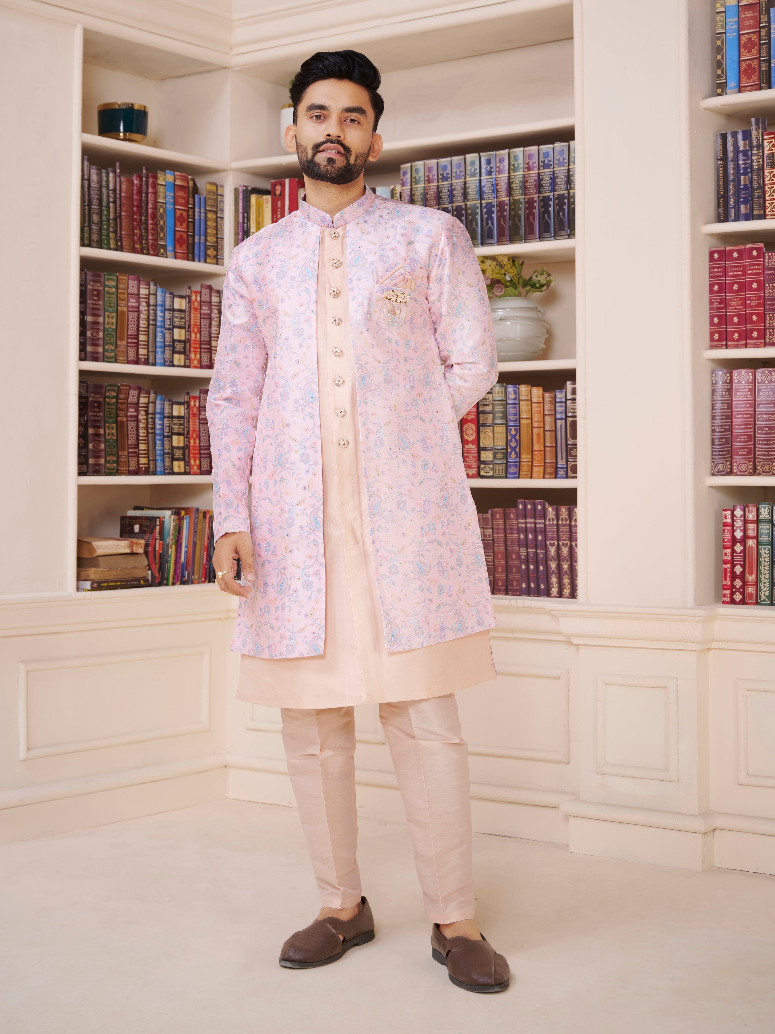 Mens Kurta Set With Jacket