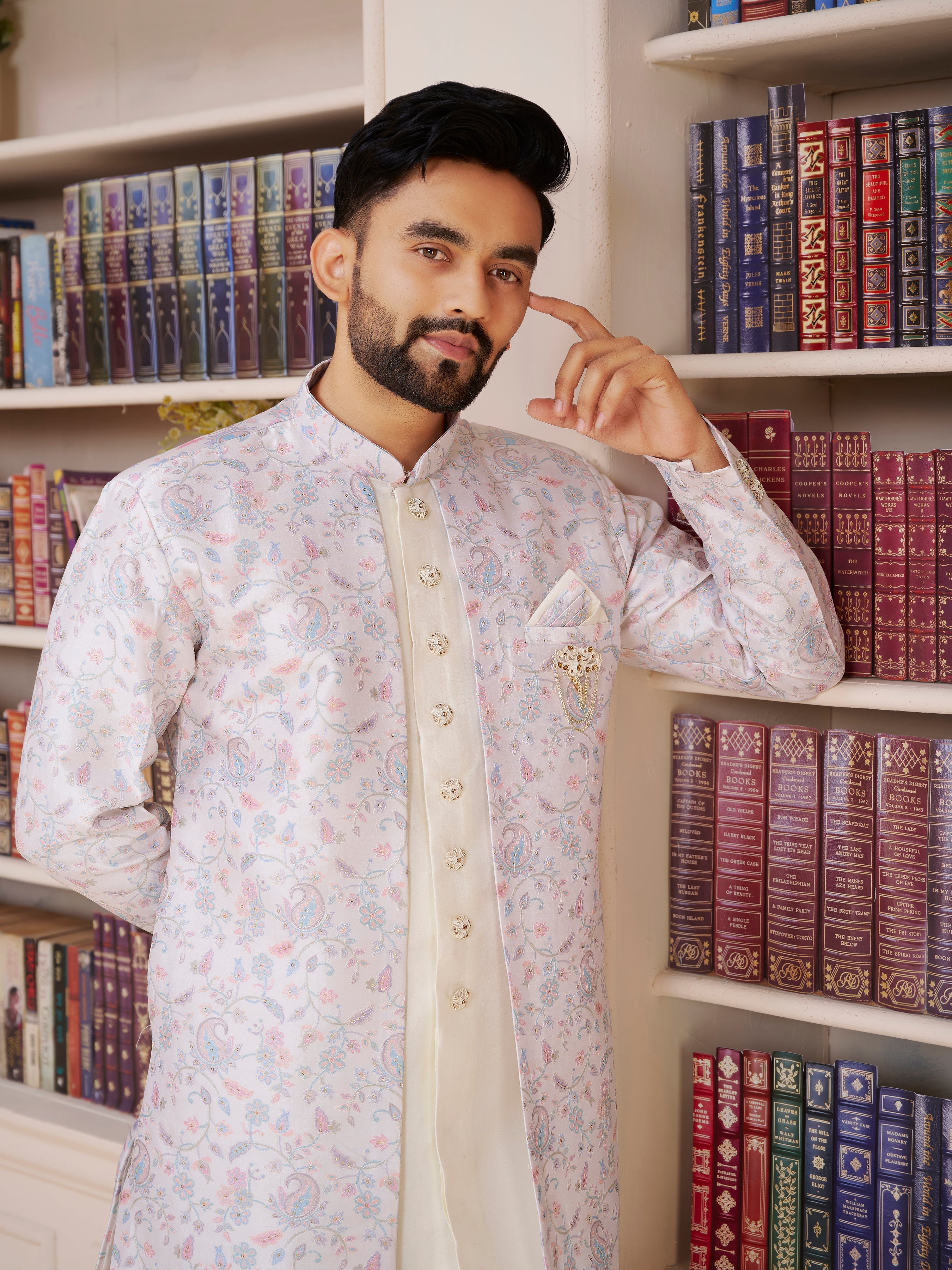 Mens Kurta Set With Jacket