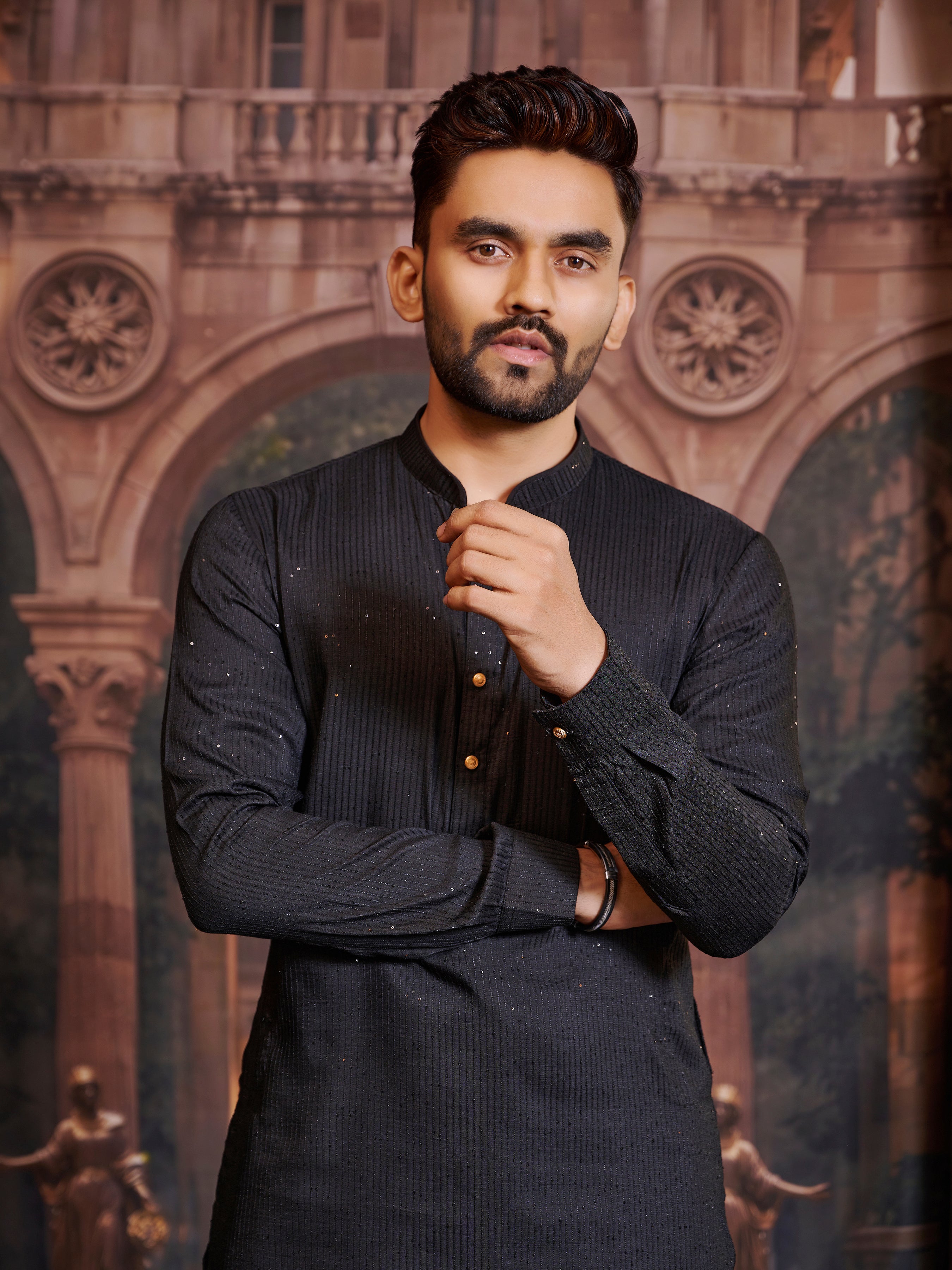 Mens Silk Kurta Set