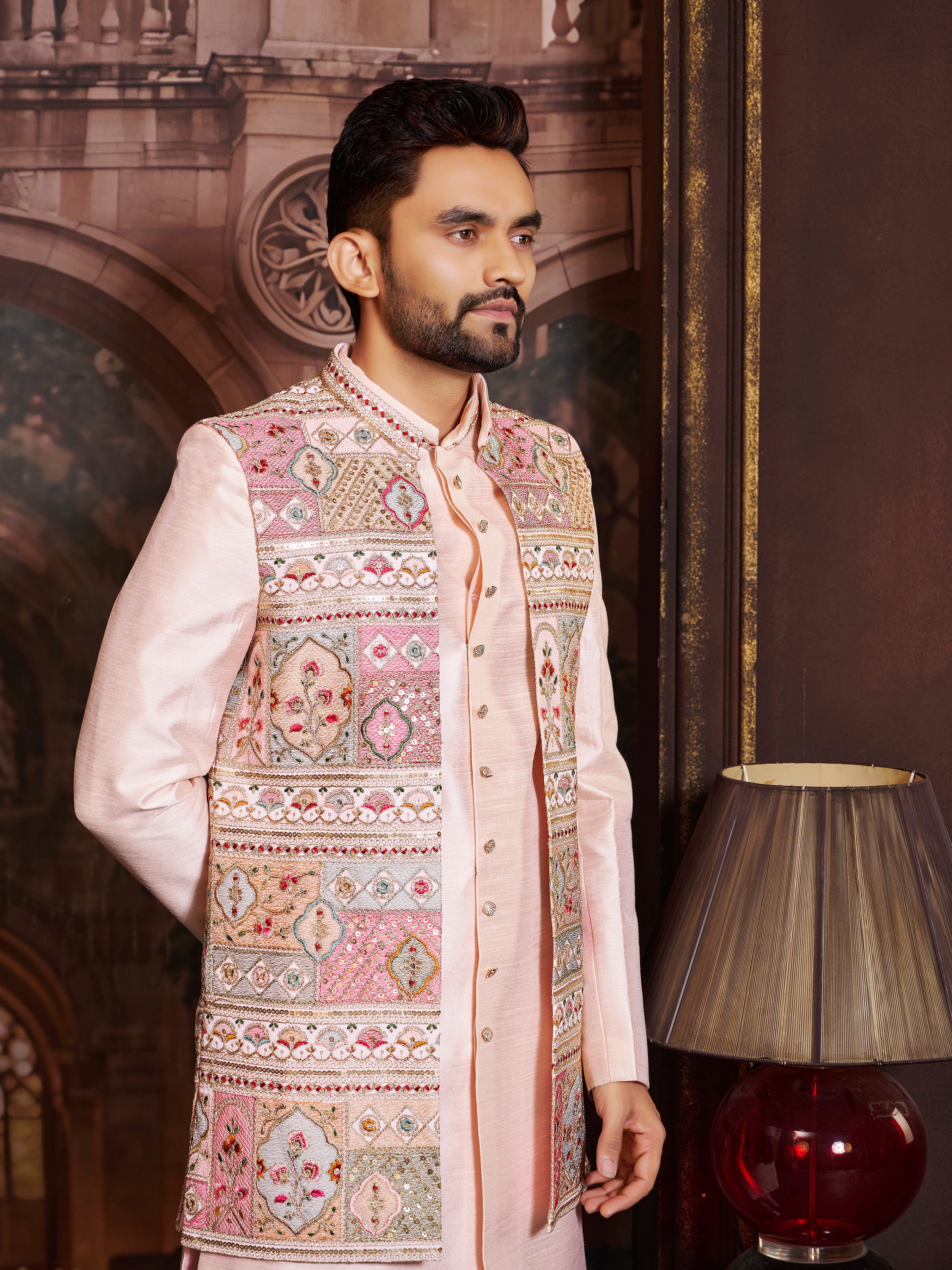 Mens Kurta Set With Jacket