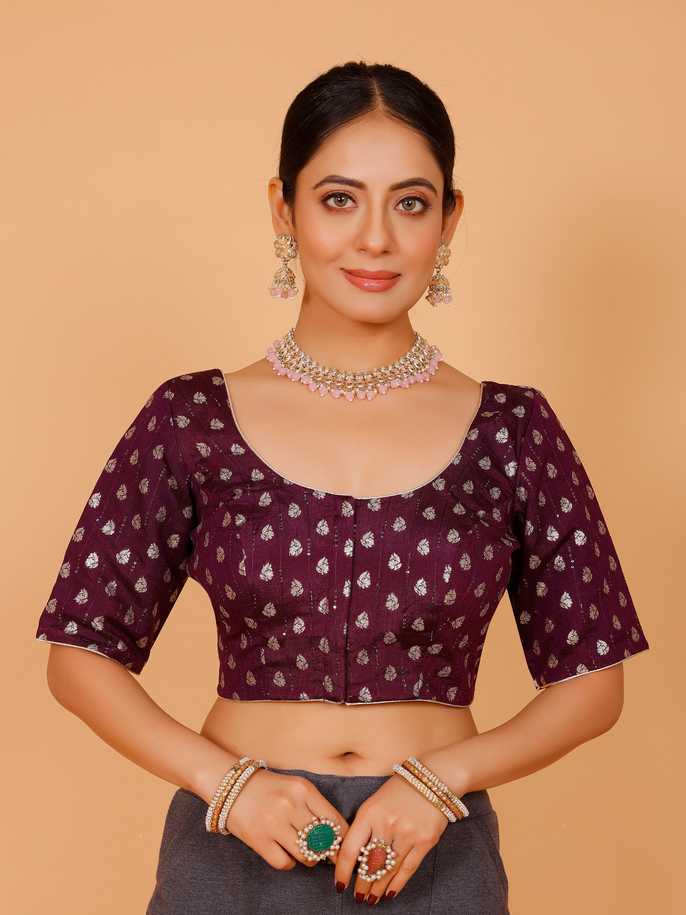 Ladies Silk Zari Work Blouse
