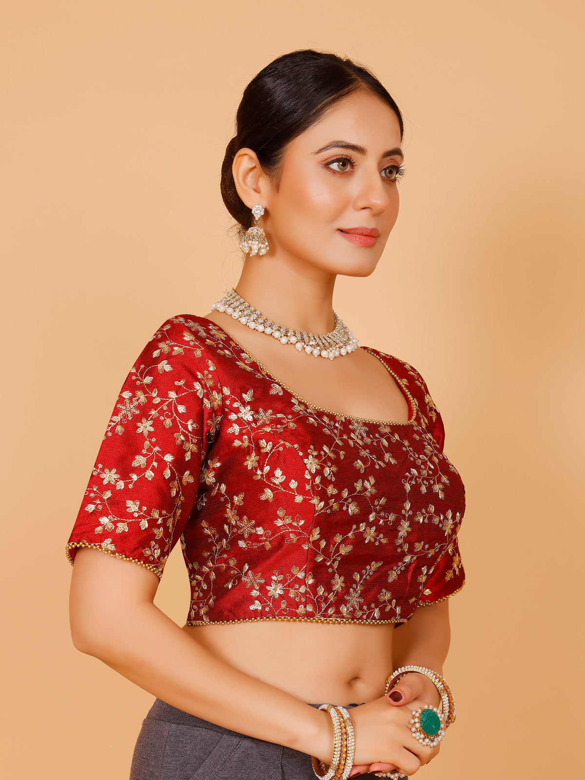 Silk Zari Work Blouse