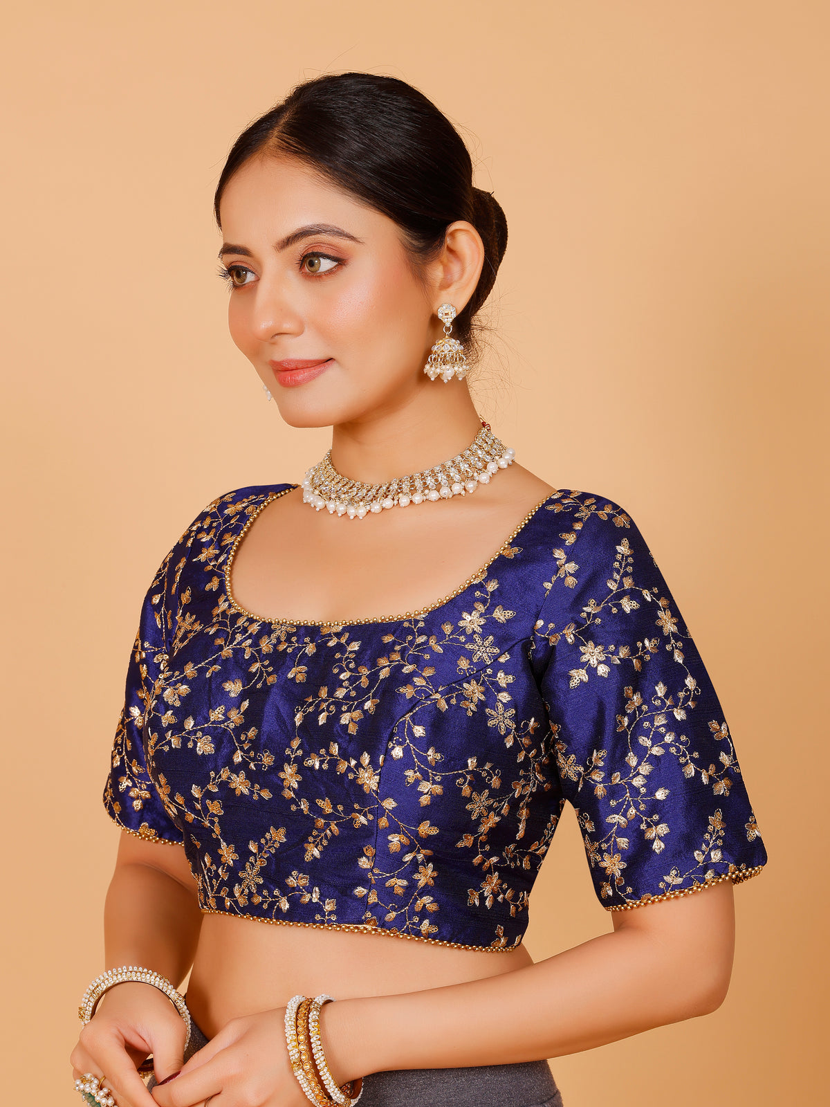 Silk Zari Work Blouse