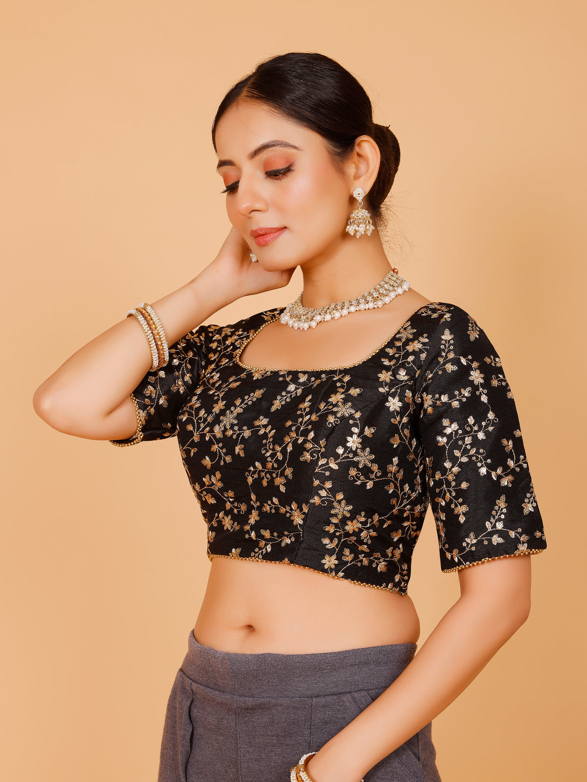 Silk Zari Work Blouse