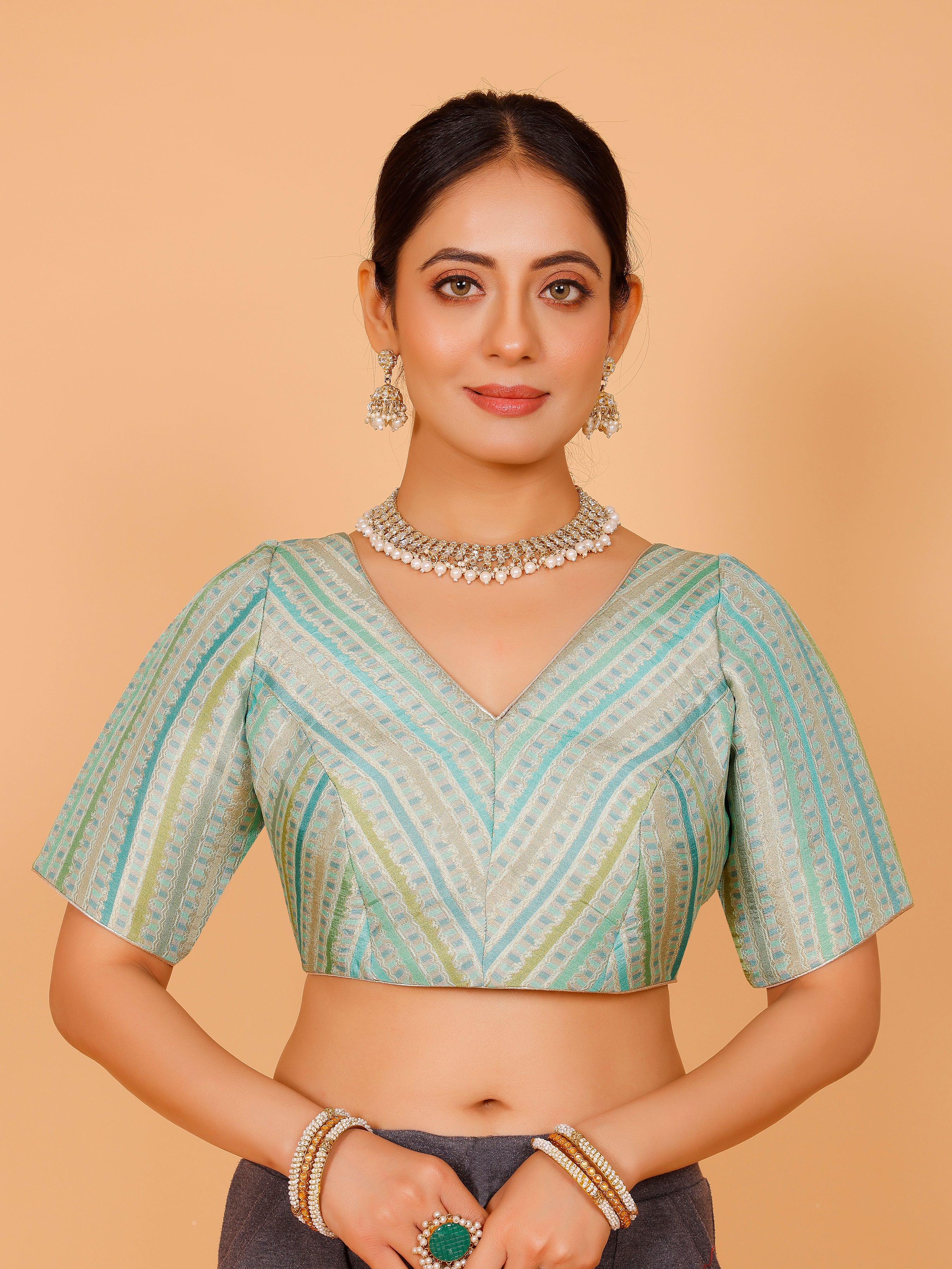 Silk Printed Blouse