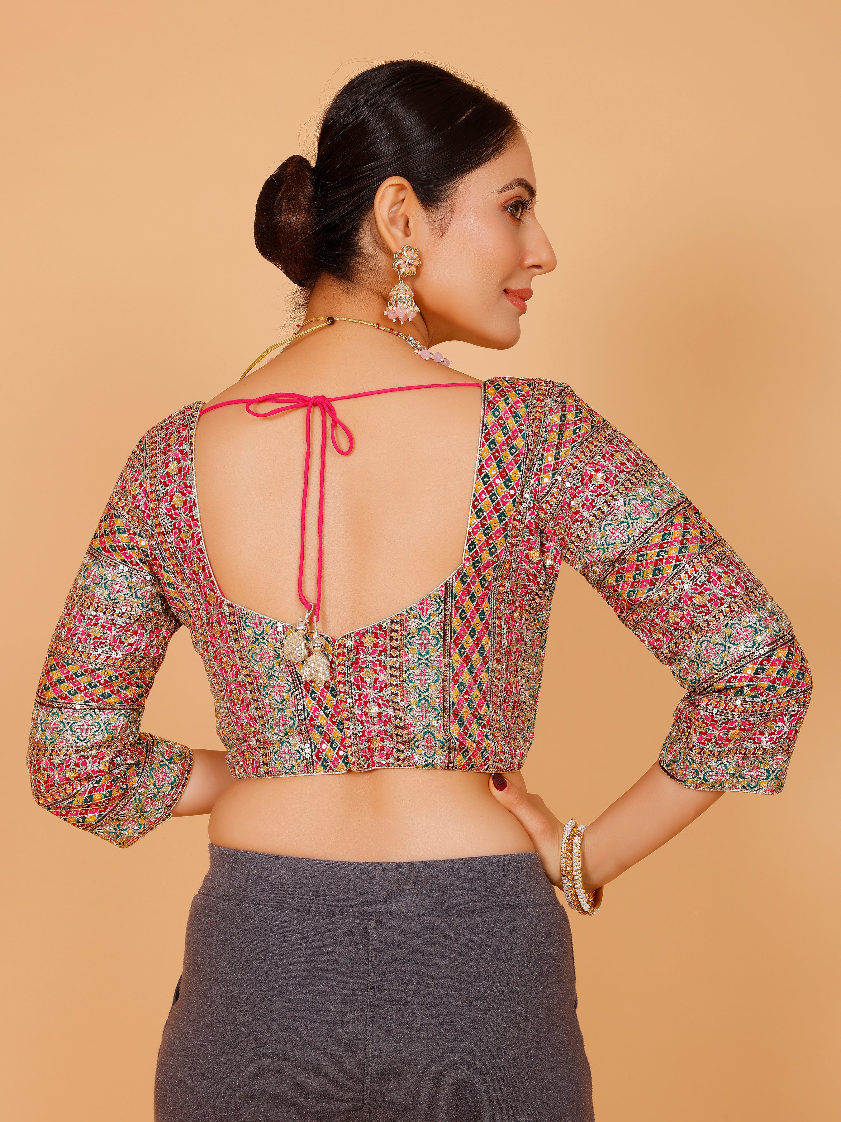 Ladies Silk Zari Work Blouse