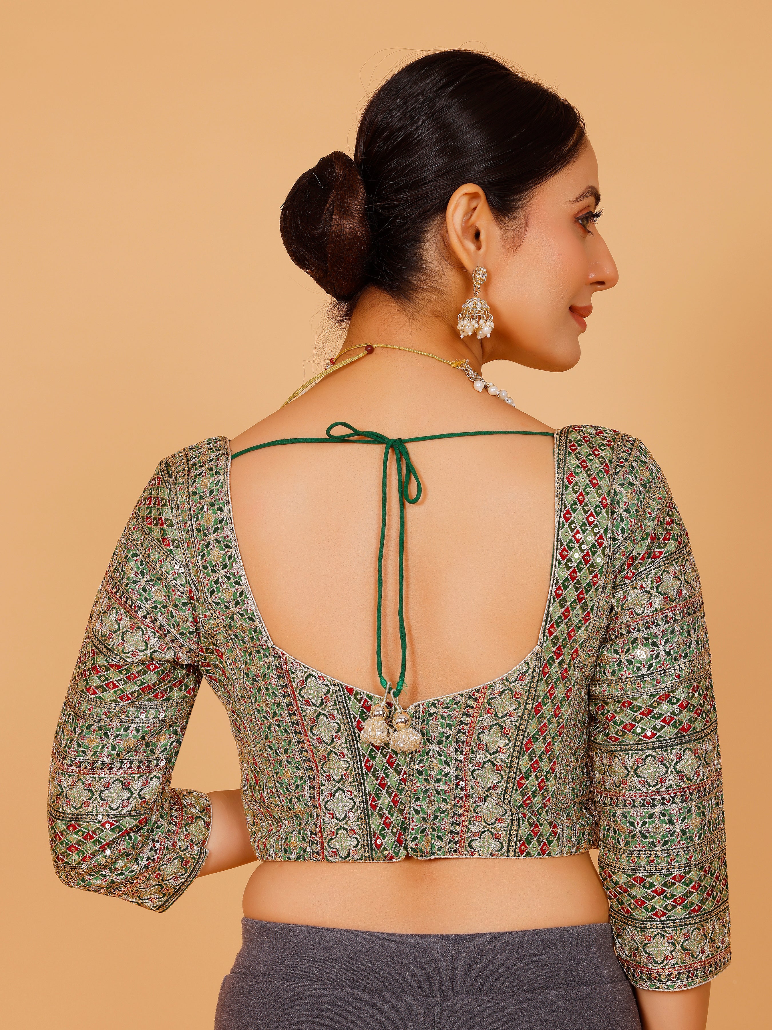 Ladies Silk Zari Work Blouse