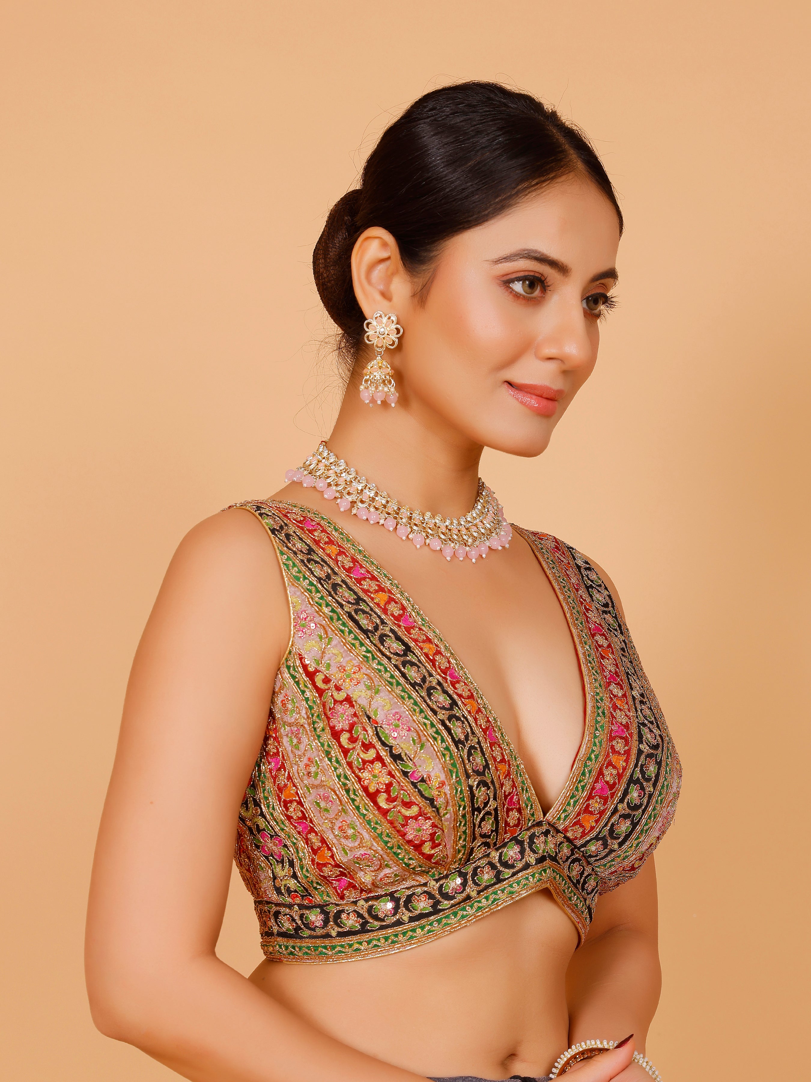 Georgette Zari Work Blouse