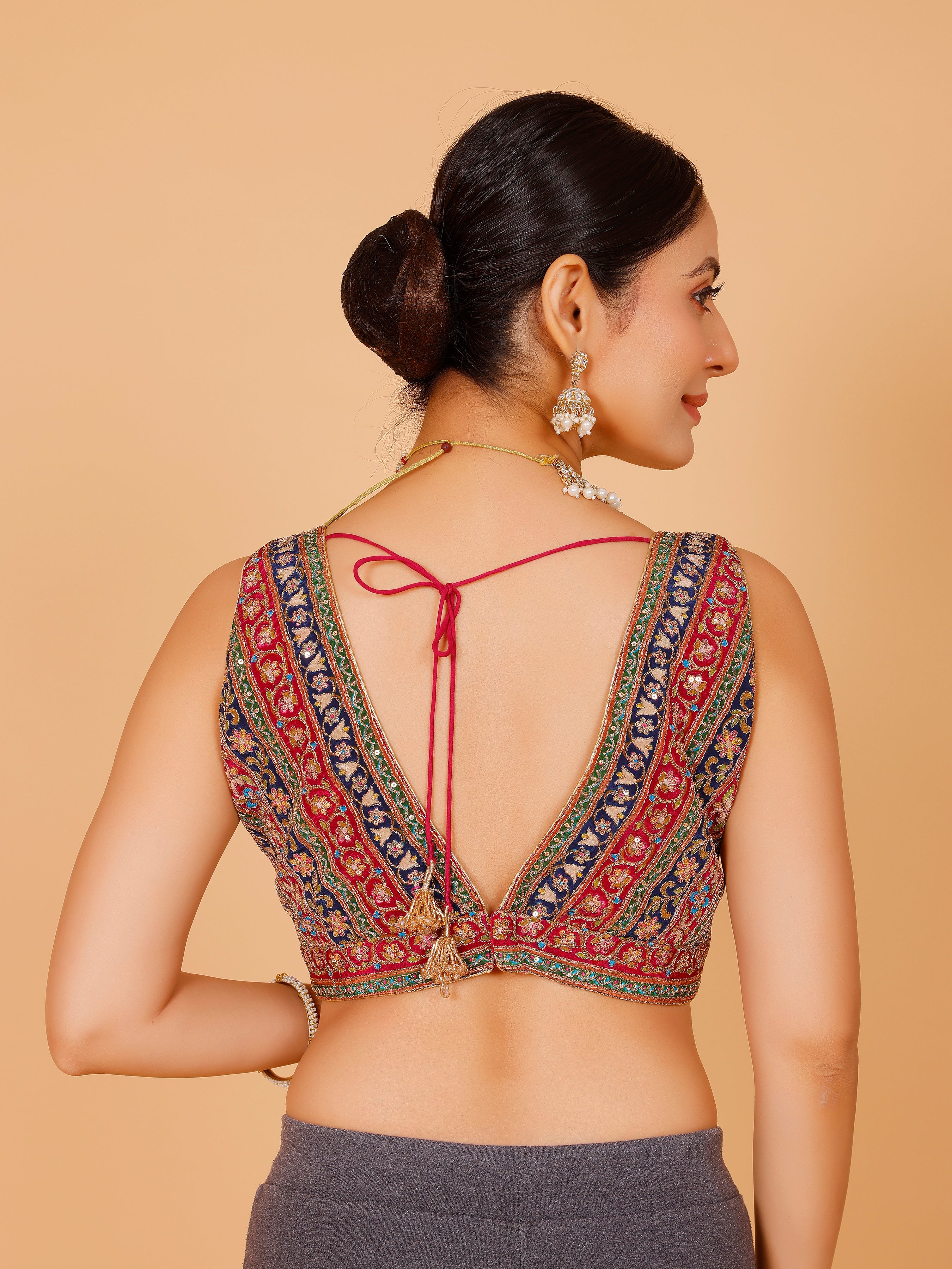 Georgette Zari Work Blouse