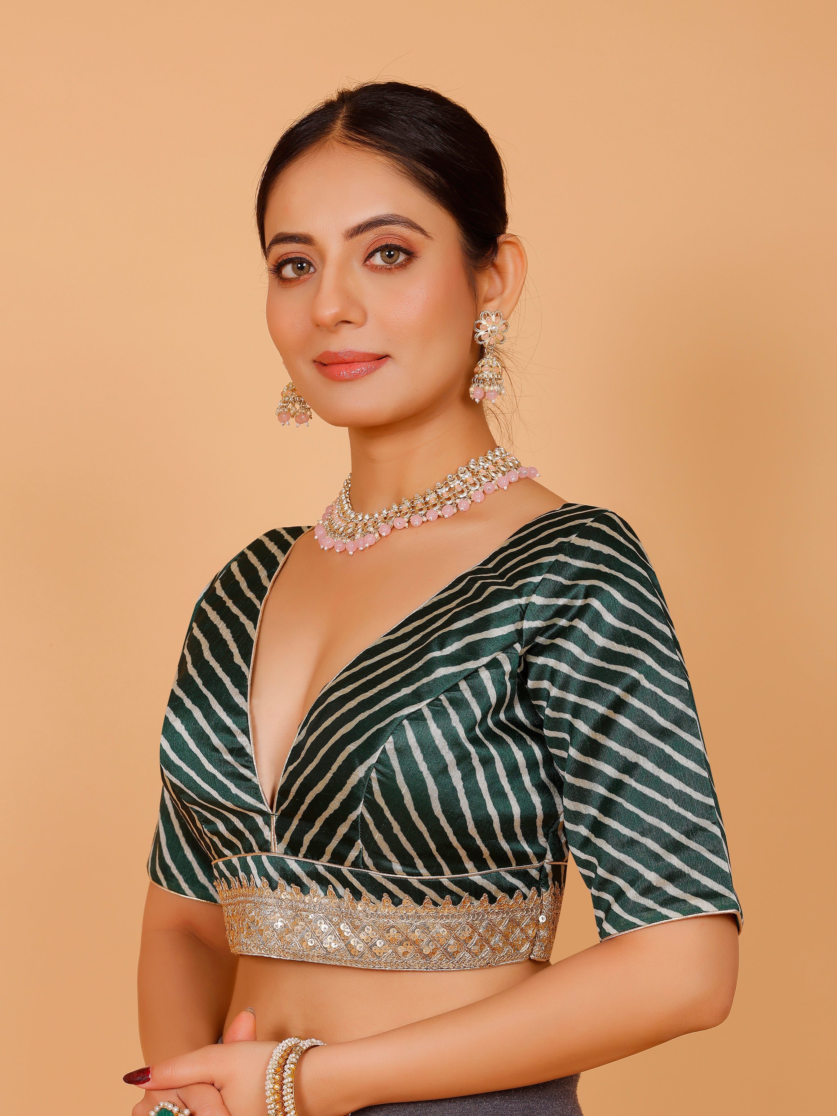 Silk Zari Tiki Work Blouse