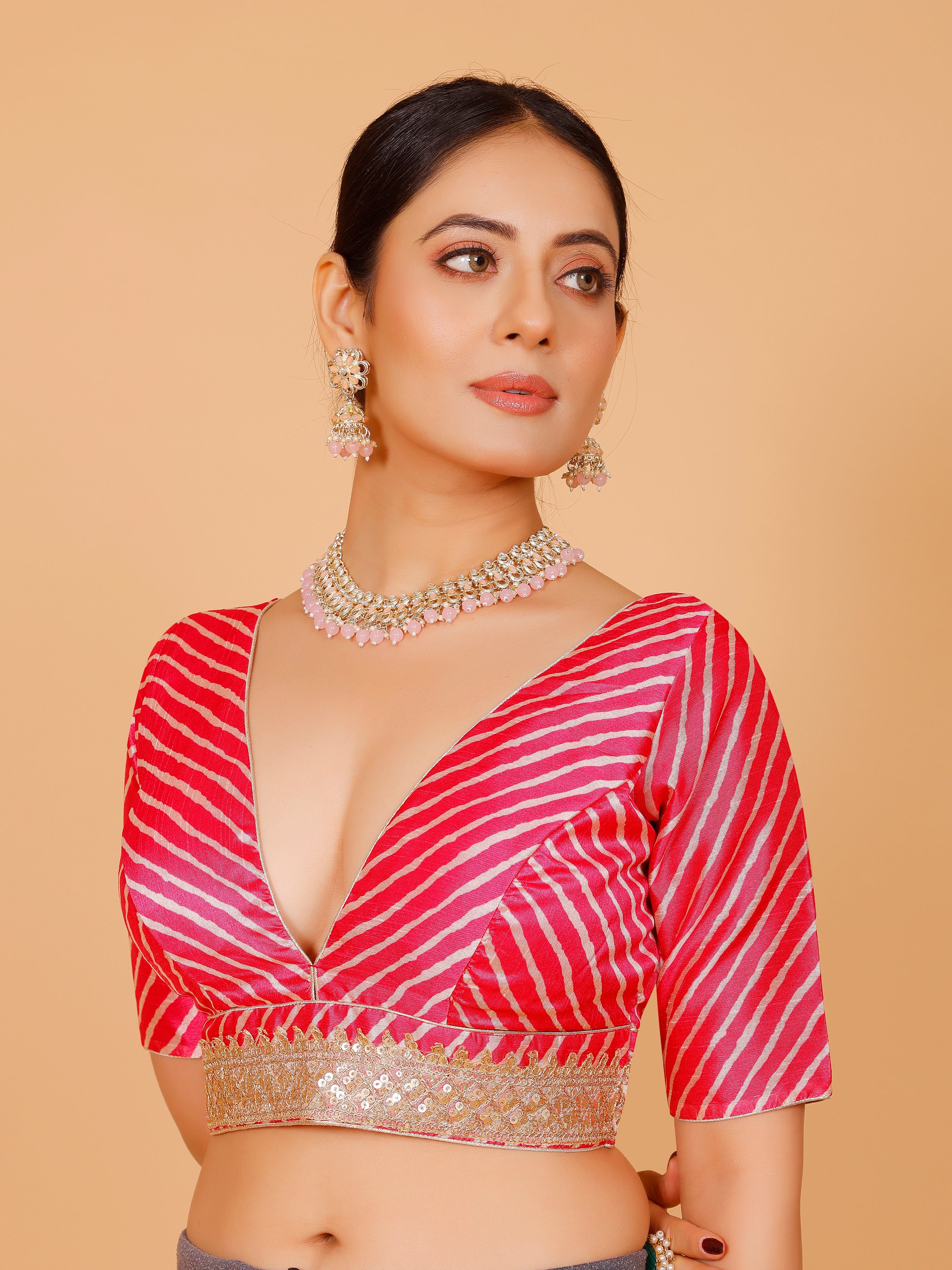 Silk Zari Tiki Work Blouse