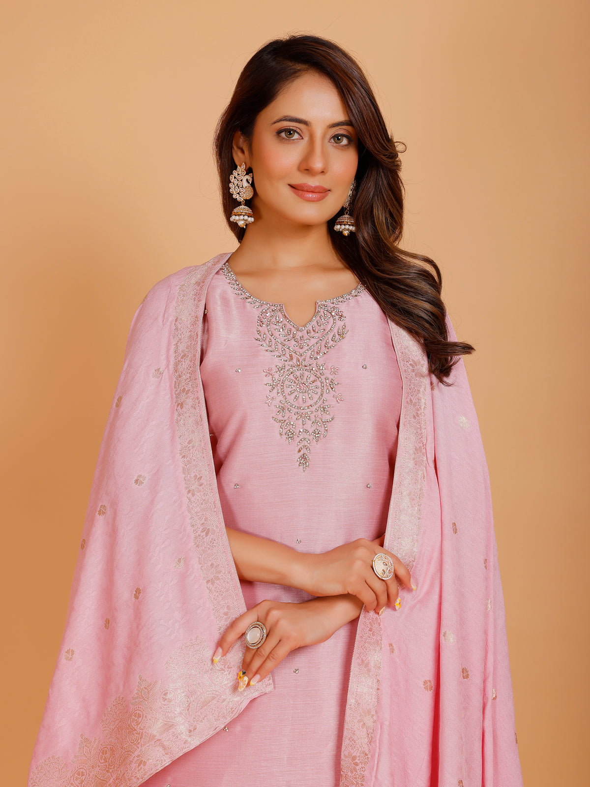 Rashi Silk Straight Kamiz & Pant
