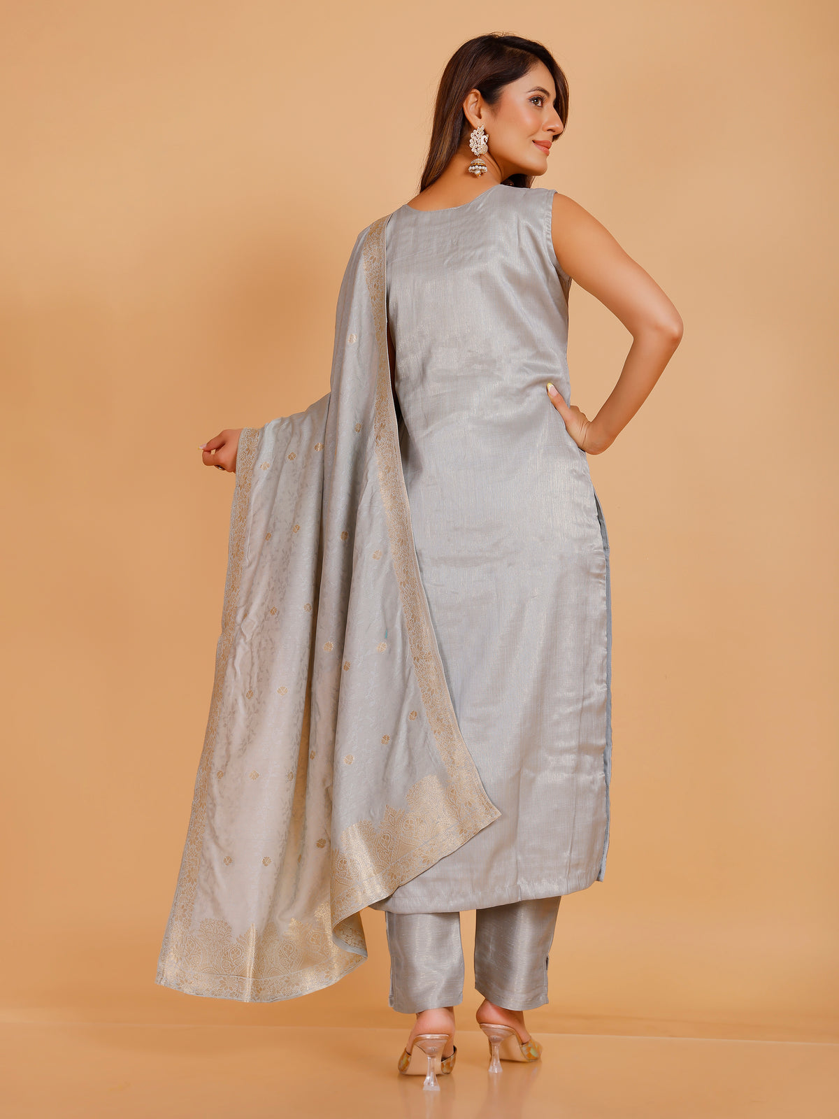 Rashi Silk Straight Kamiz & Pant