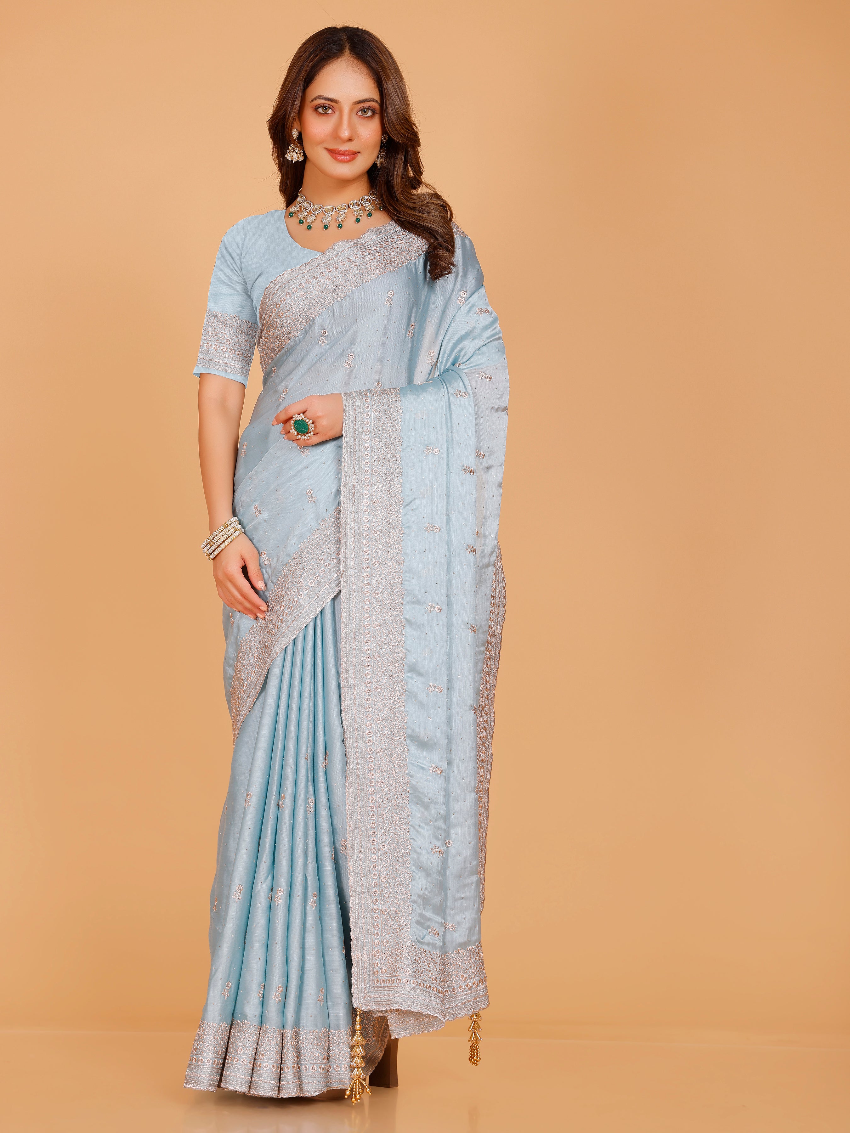 Aadhya Silk Embroidered Saree