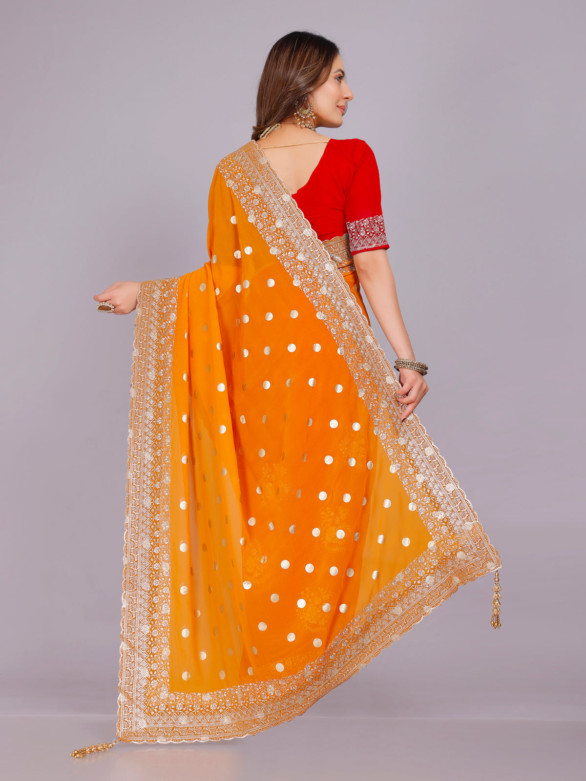 Shalee Georgette Embroidery Saree