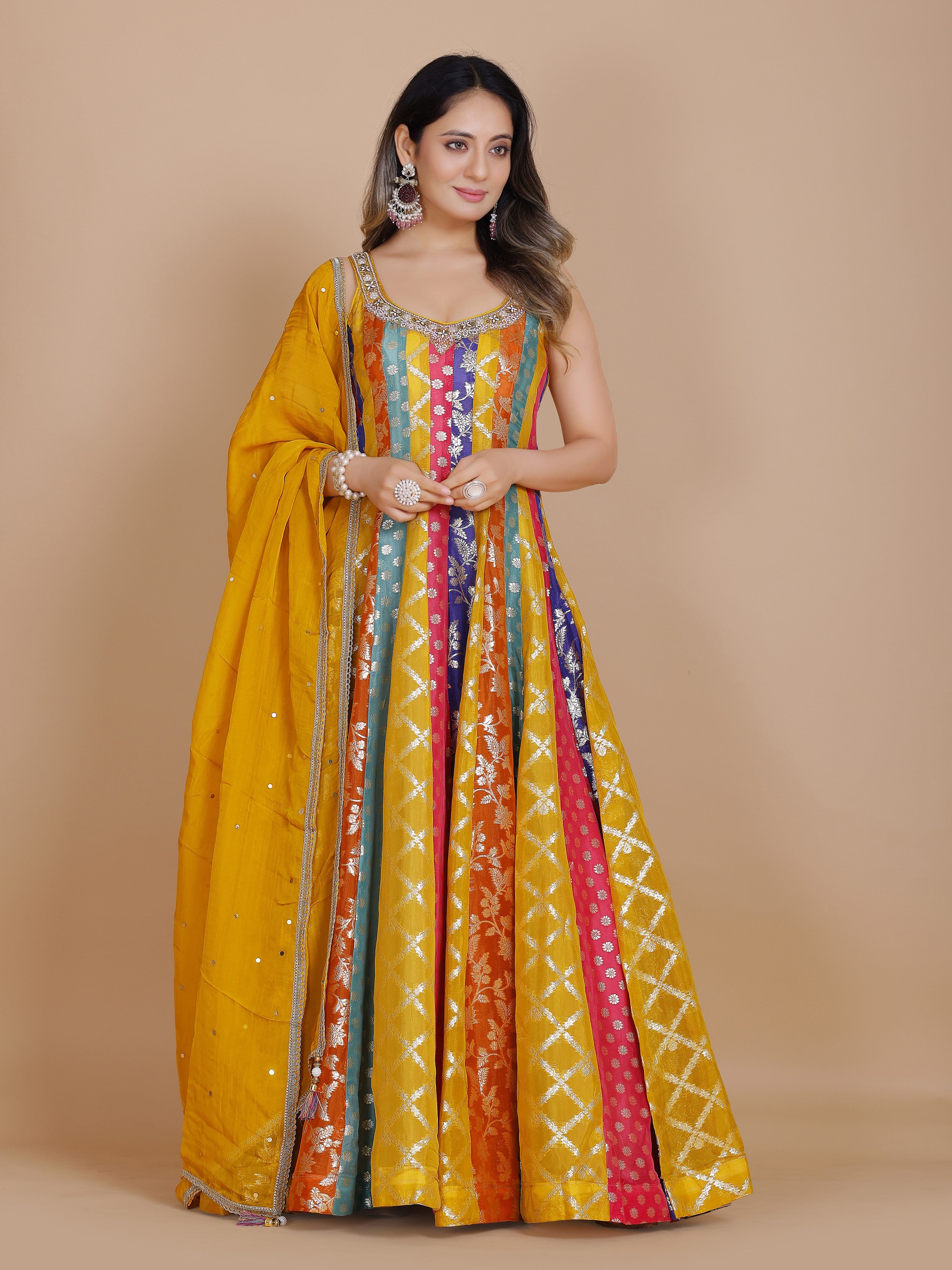 Tania Gown With Dupatta
