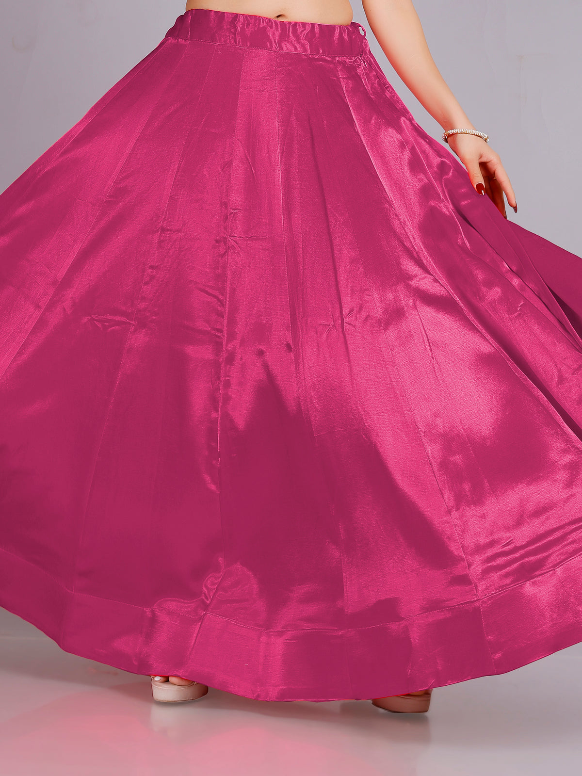 Ladies Silk Plain Skirt 36,40,44