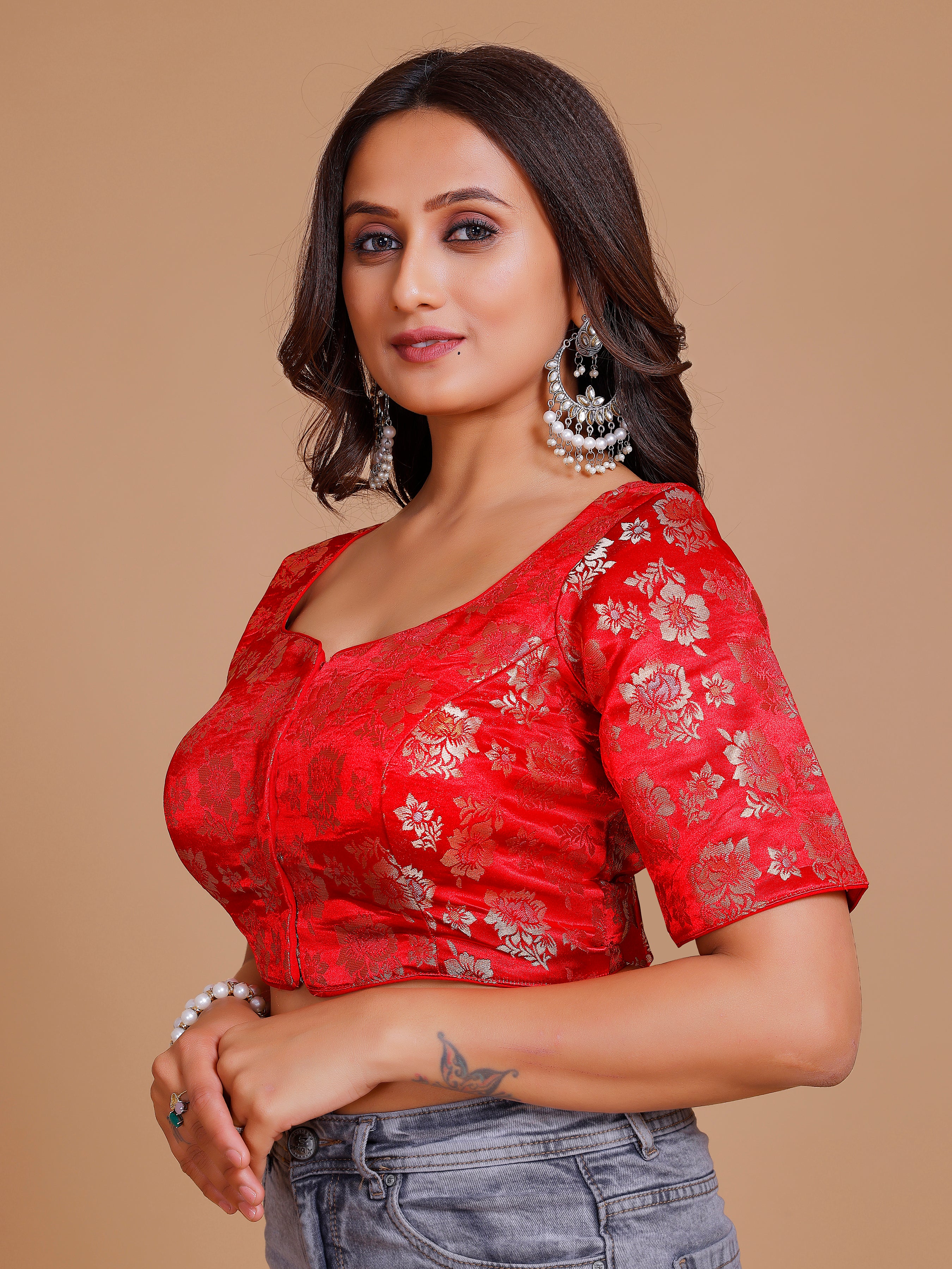 Brocade Silk Blouse