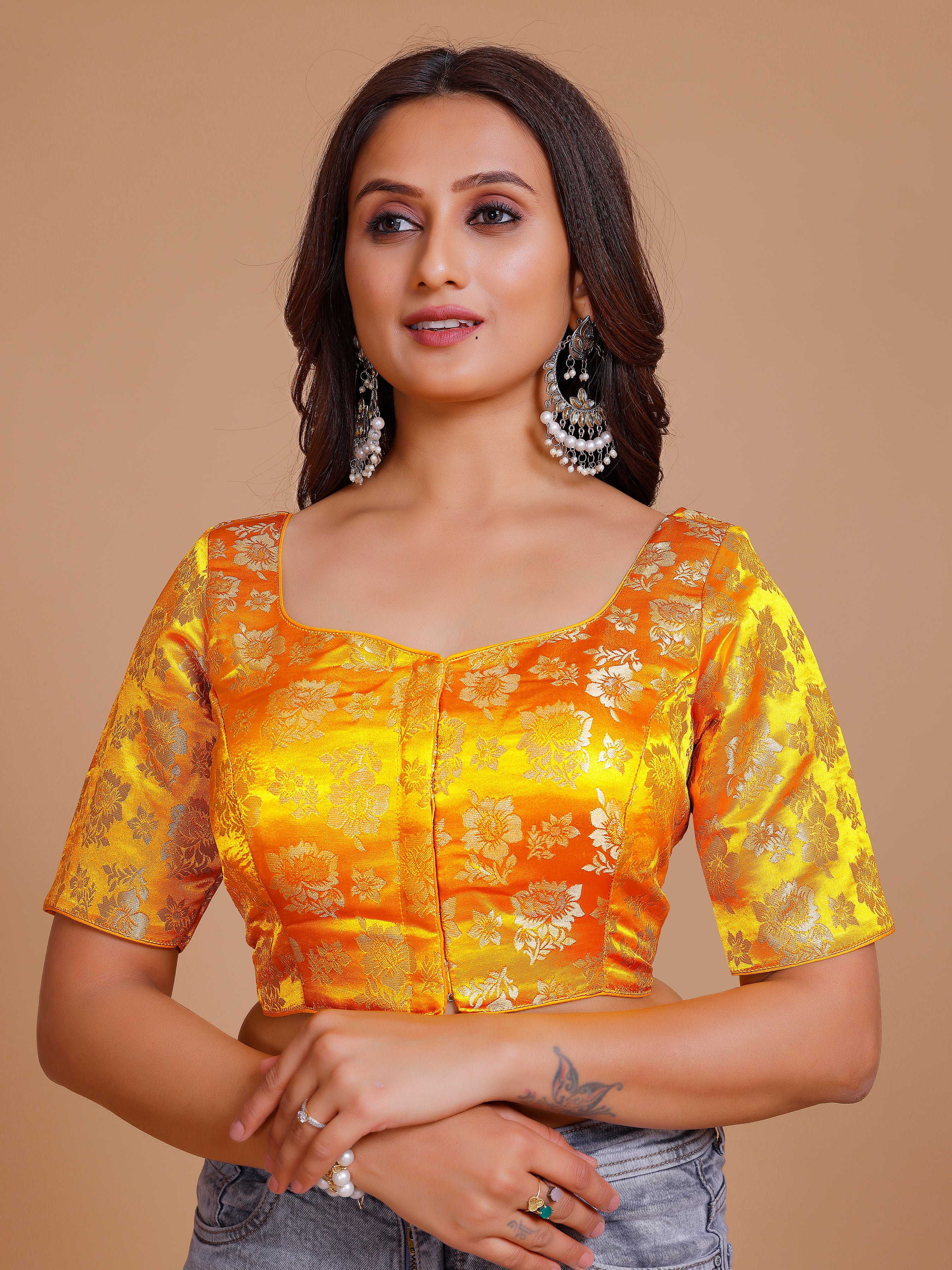 Brocade Silk Blouse