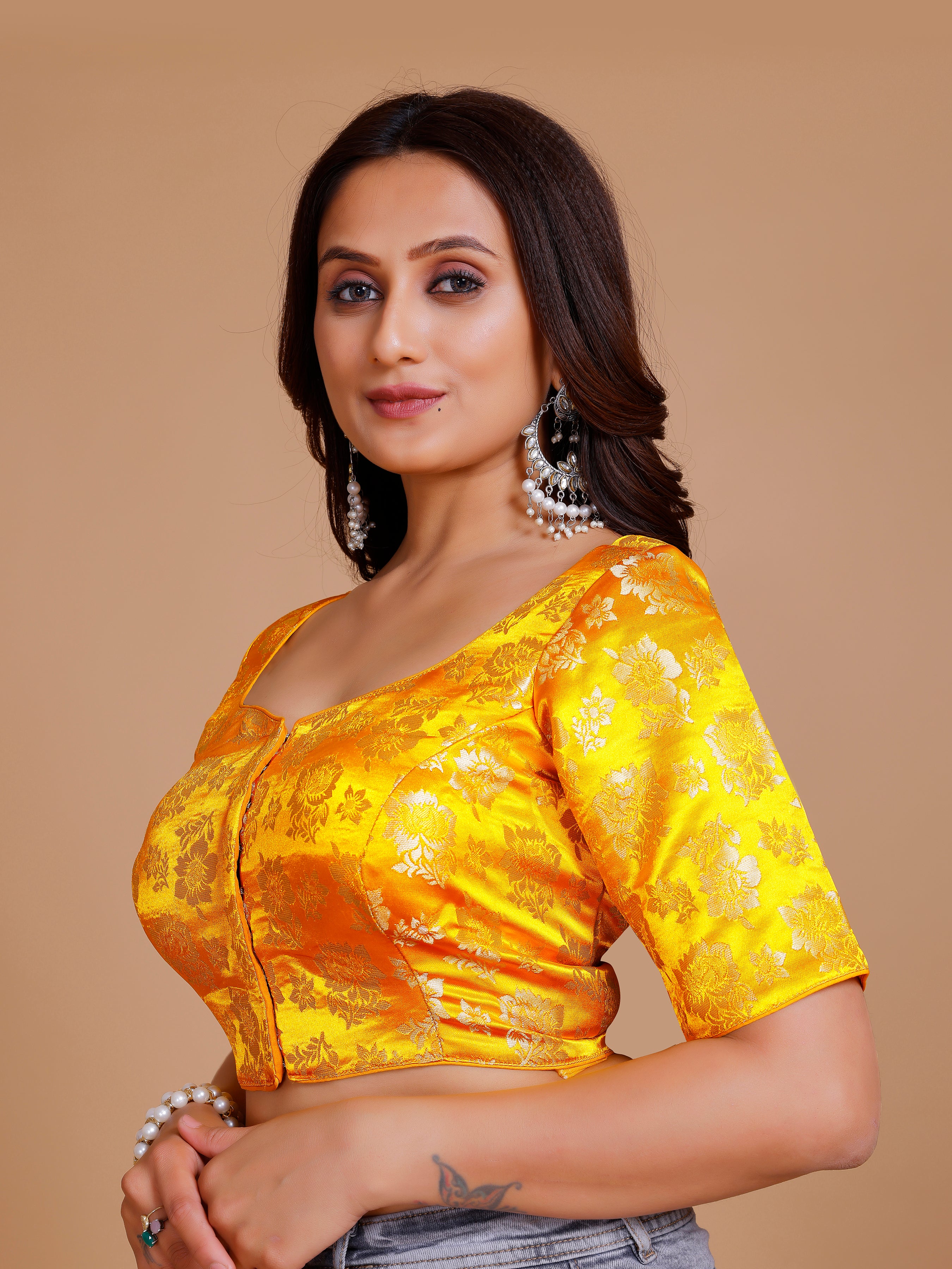 Brocade Silk Blouse