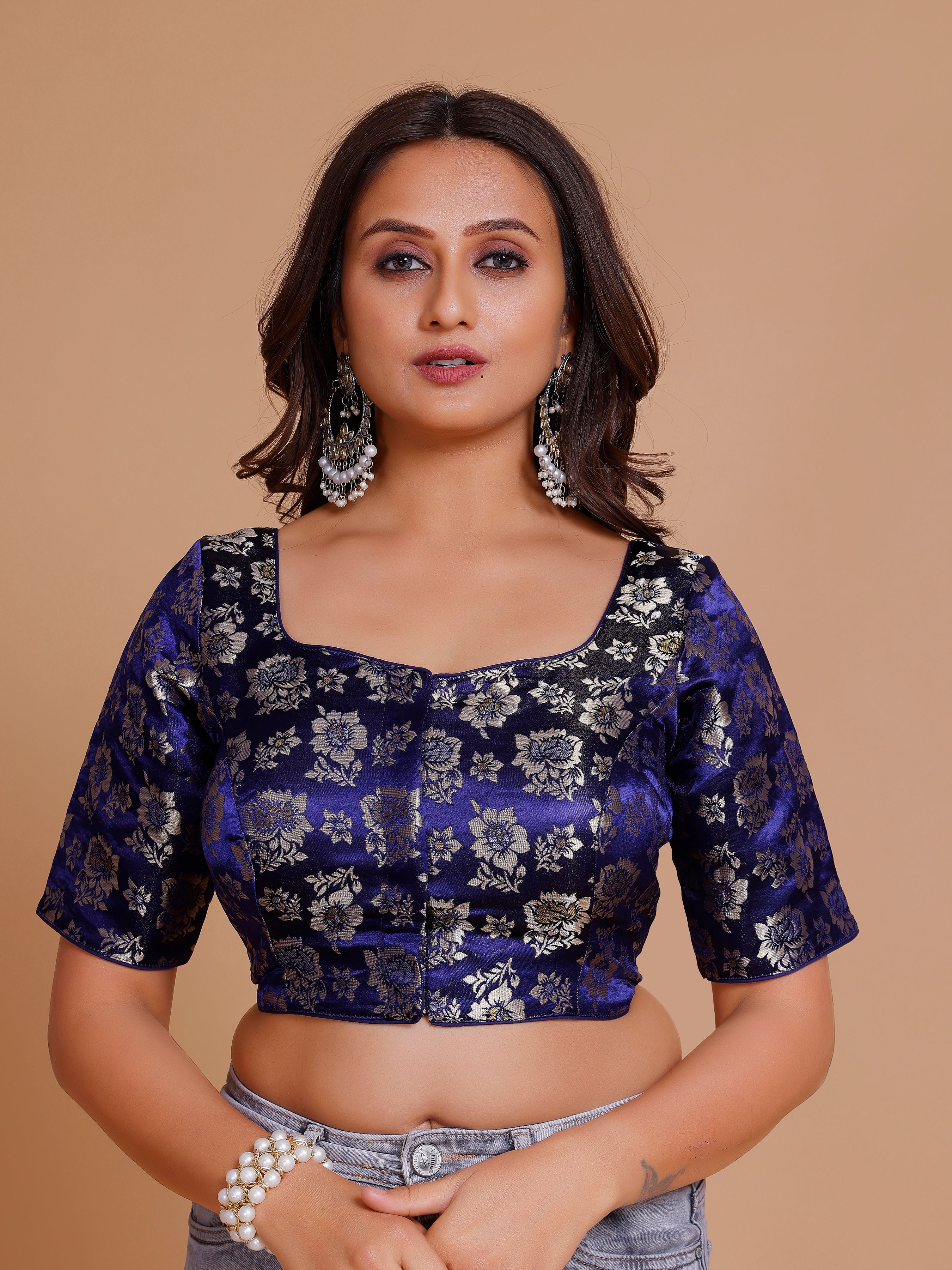 Brocade Silk Blouse