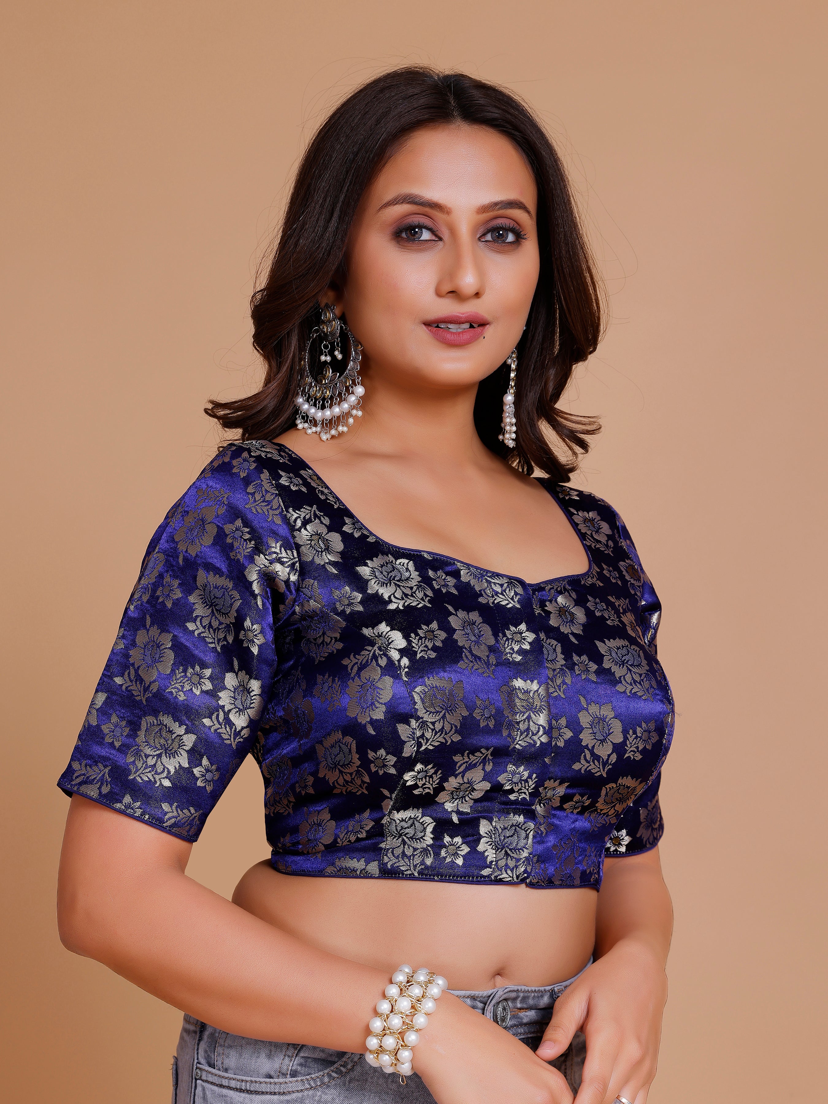 Brocade Silk Blouse