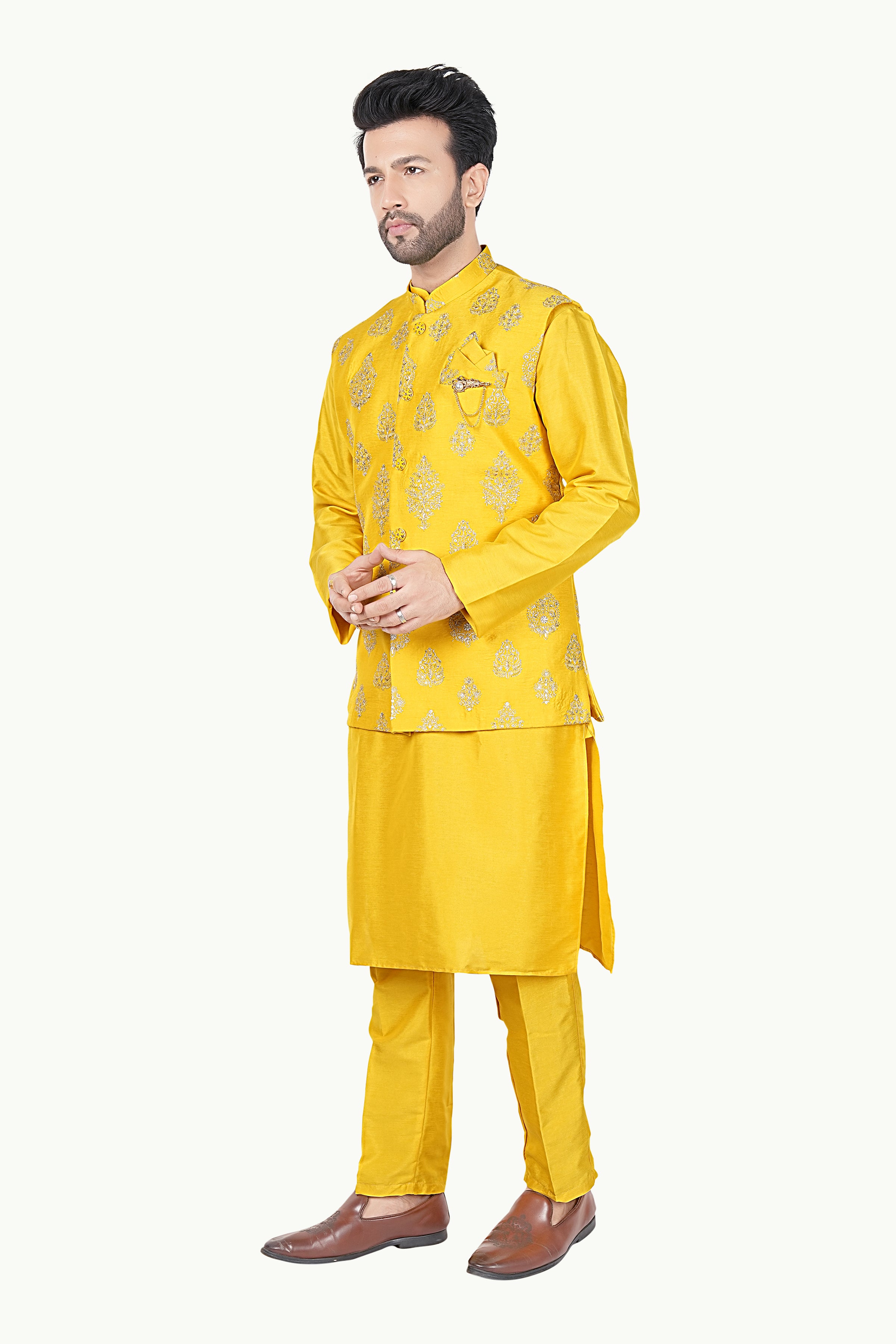 Mens Kurta Set With Jacket