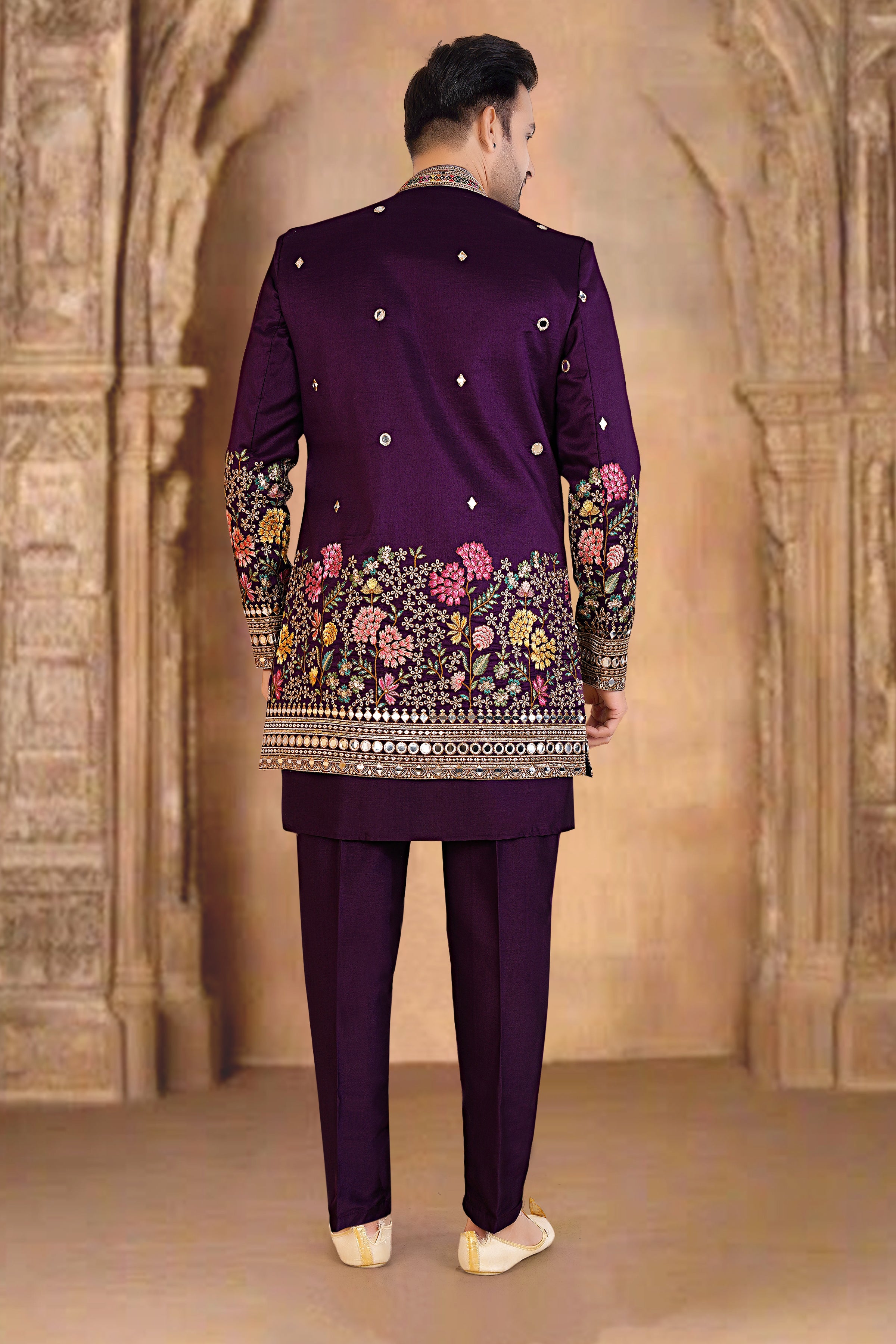 Mens Kurta Set With Jacket
