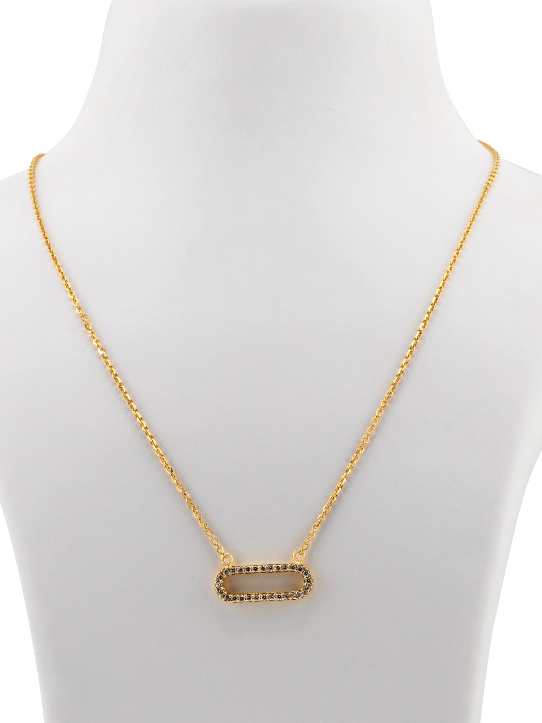 22ct Gold CZ Necklace Set