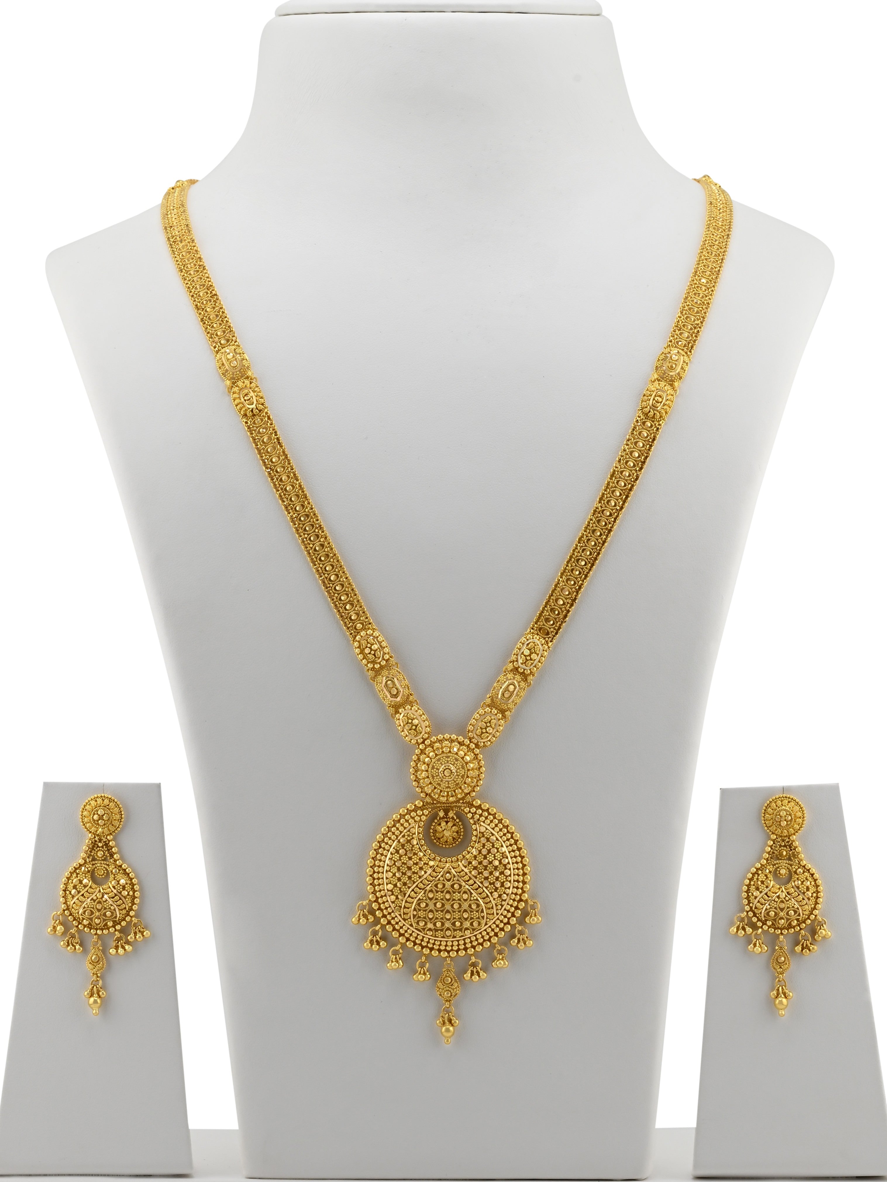 22ct Gold Long Necklace Set