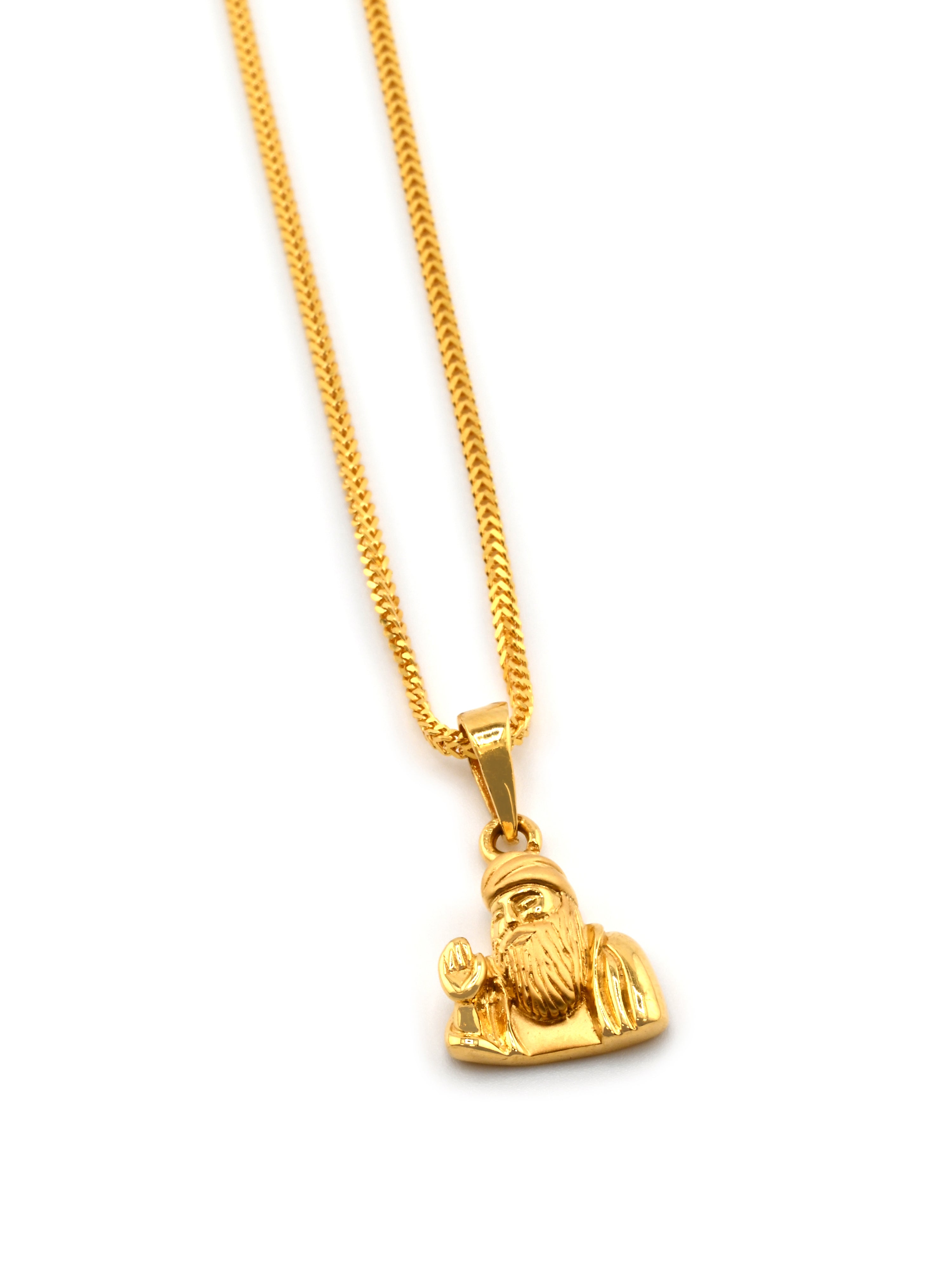 22ct Gold Guru Nanak Dev Ji Pendant