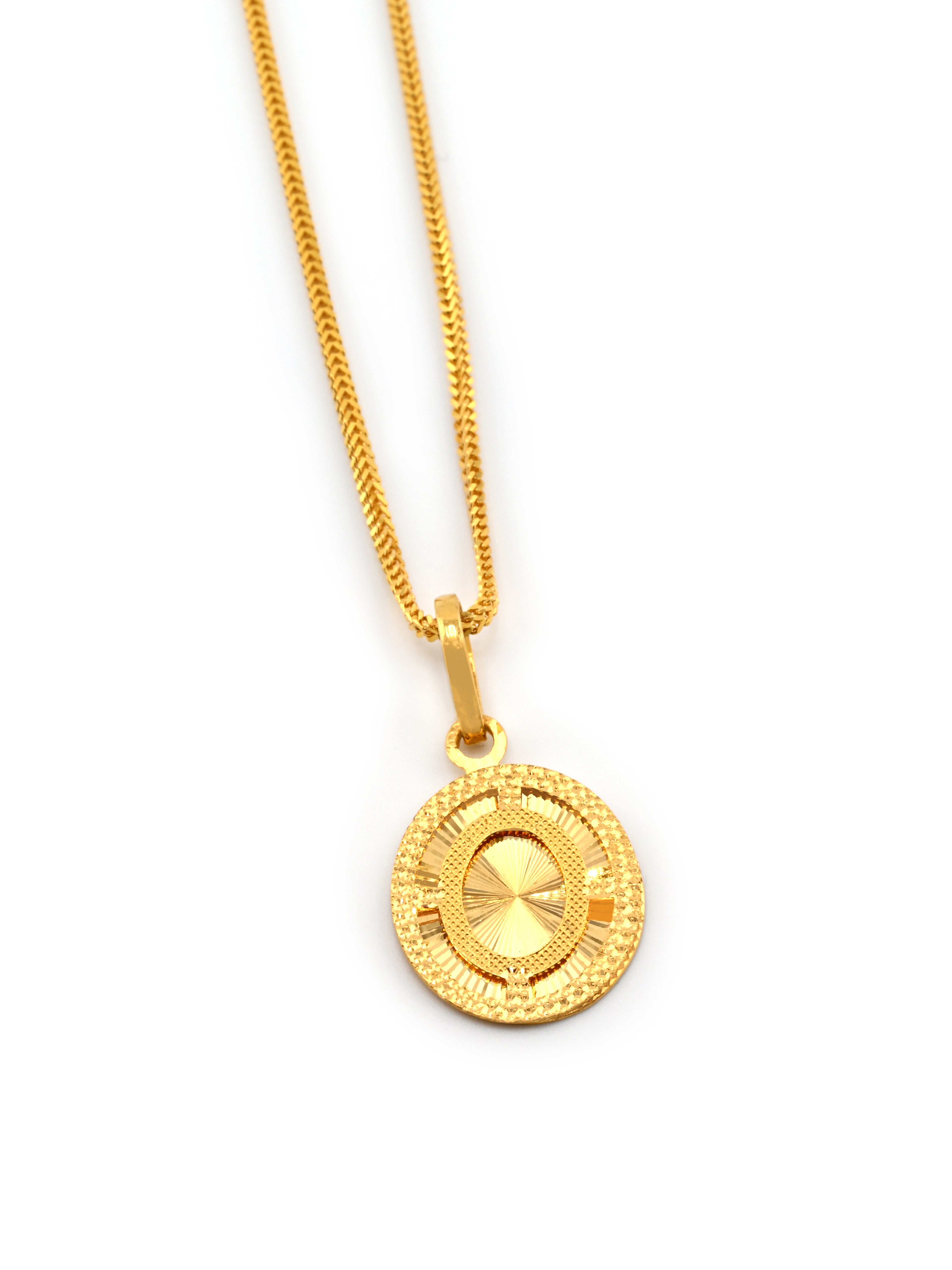 22ct Gold Oval Pendant