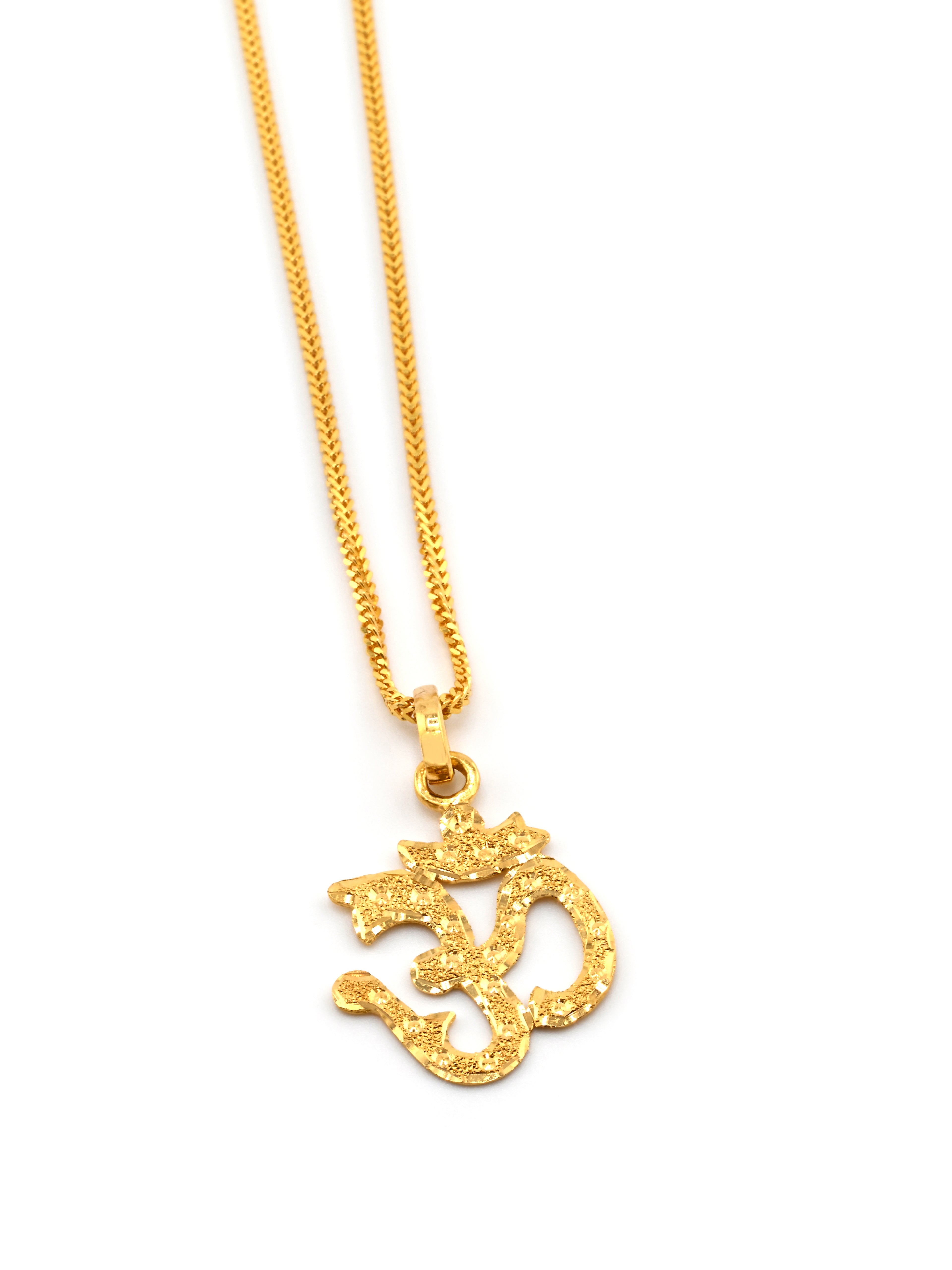 22ct Gold Om Pendant