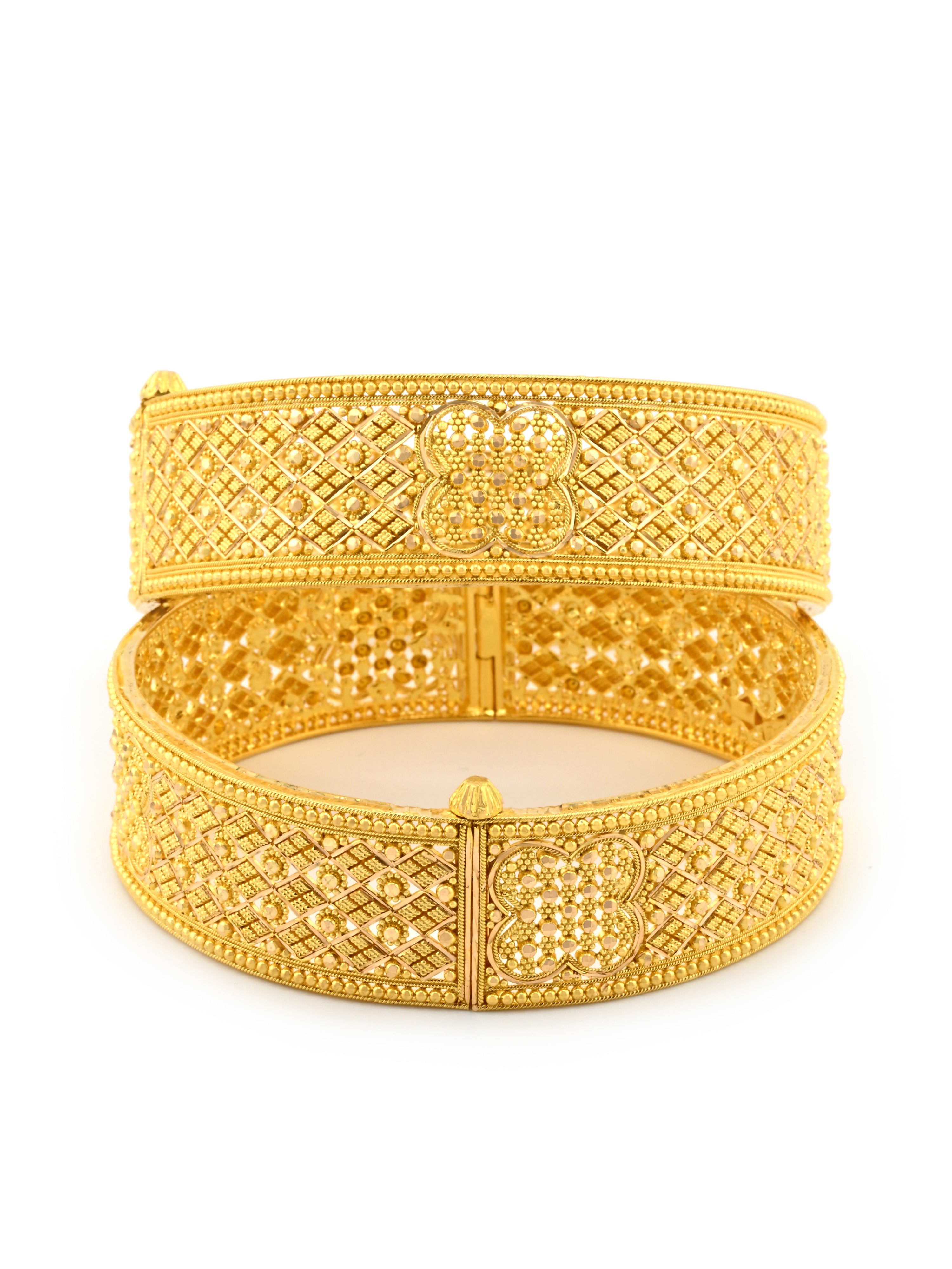Premium 22 ct Gold Screw Patta Pair Bangles