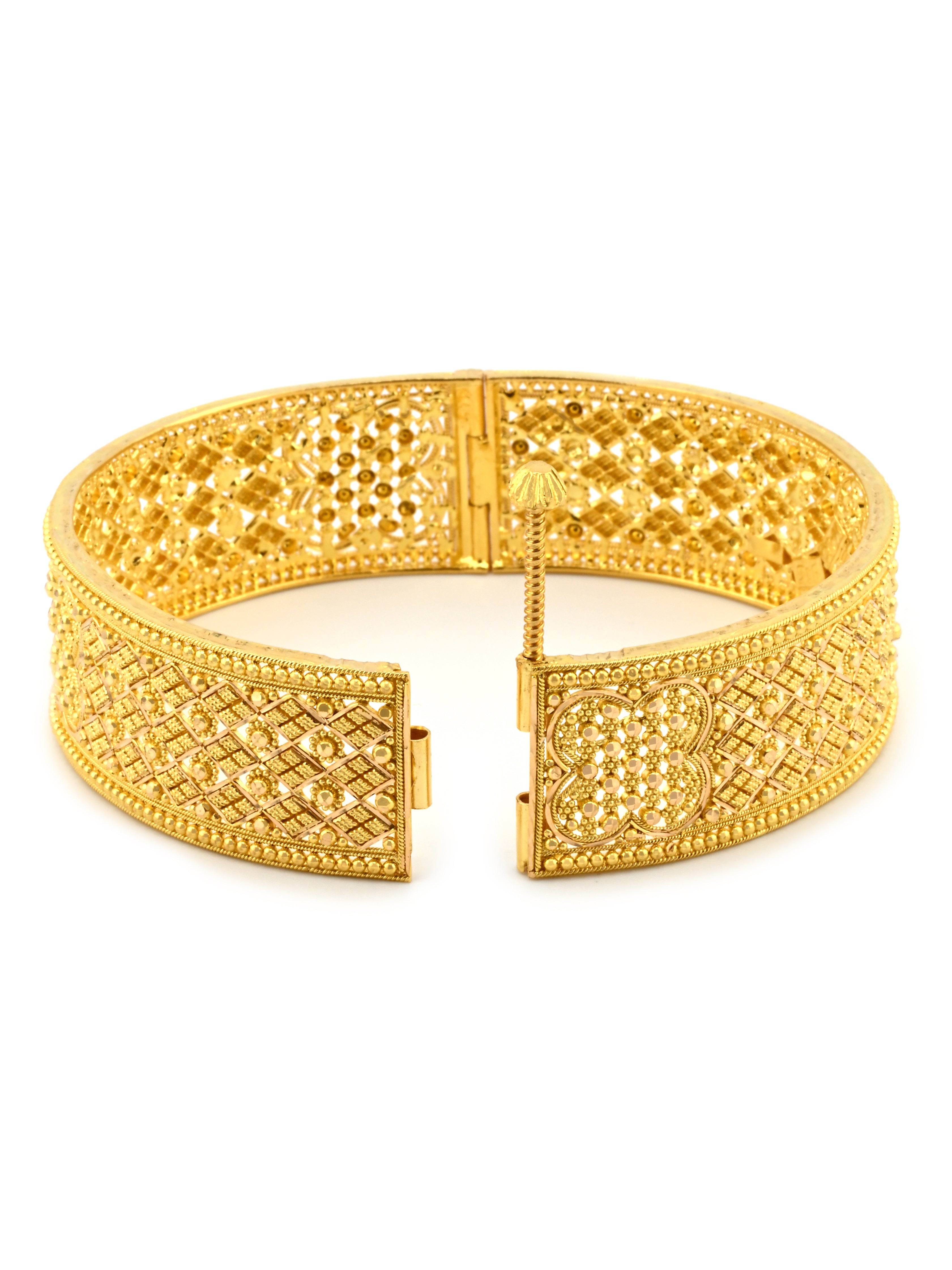 Premium 22 ct Gold Screw Patta Pair Bangles