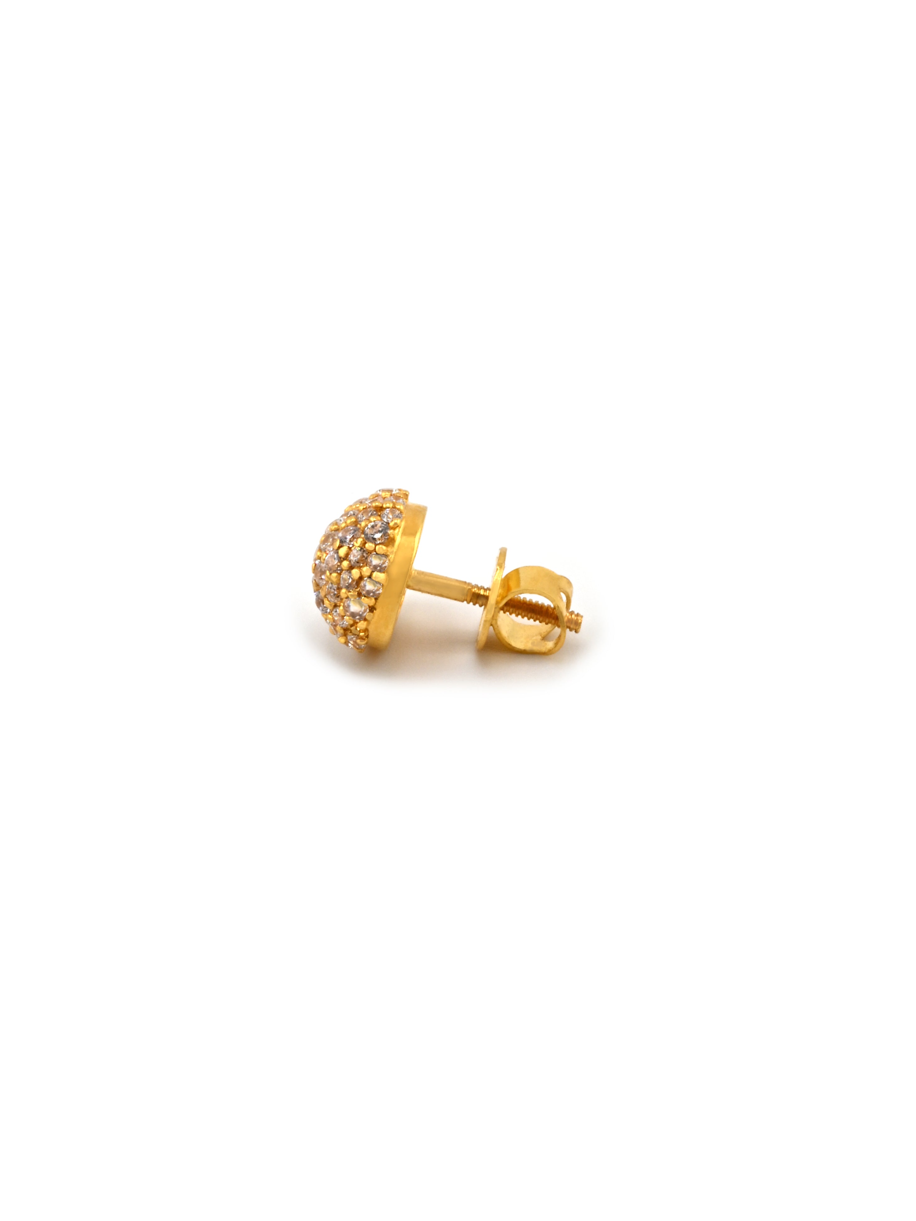 22ct Gold CZ Stud Earrings