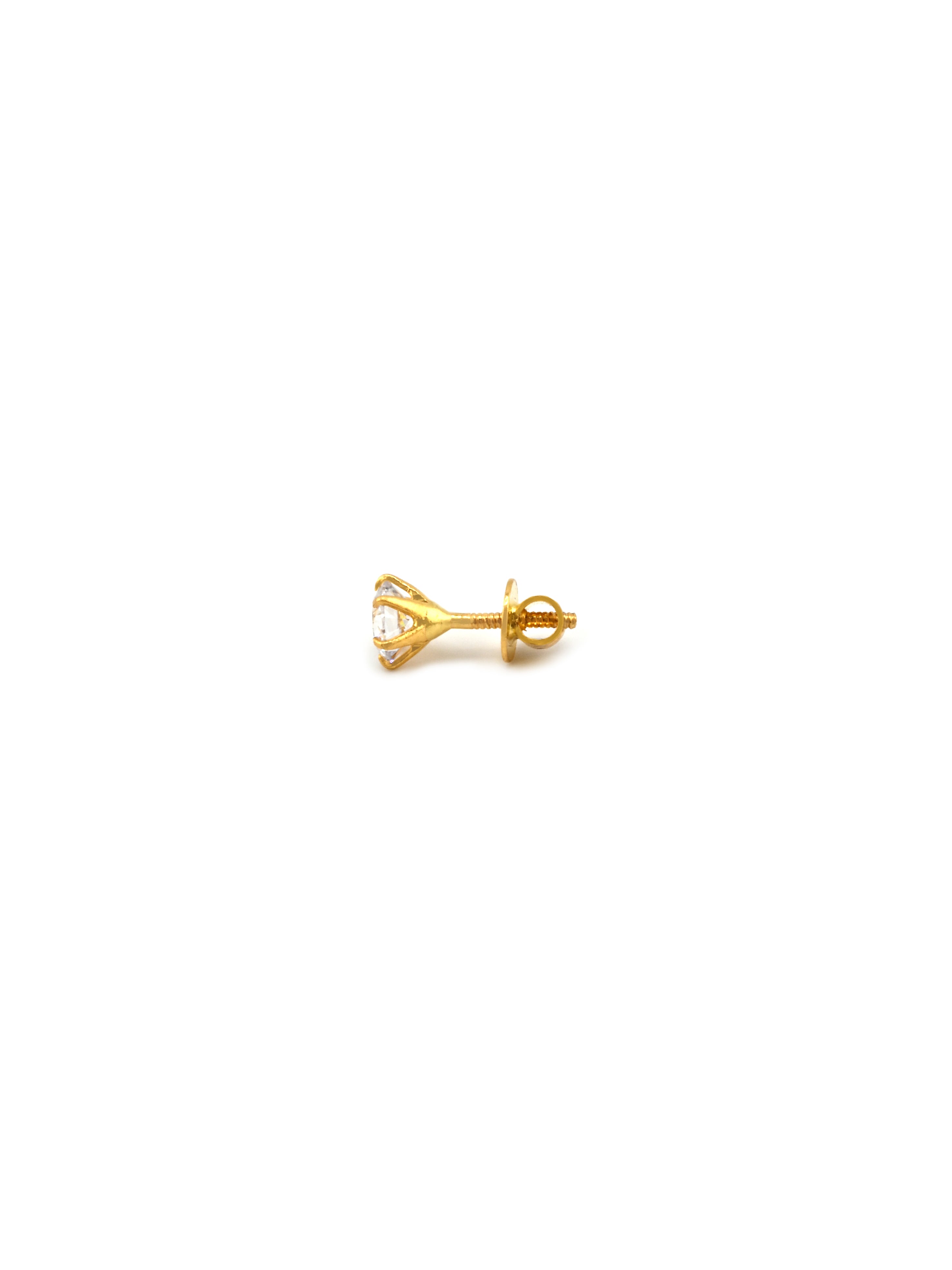 22ct Gold CZ Stud Earrings
