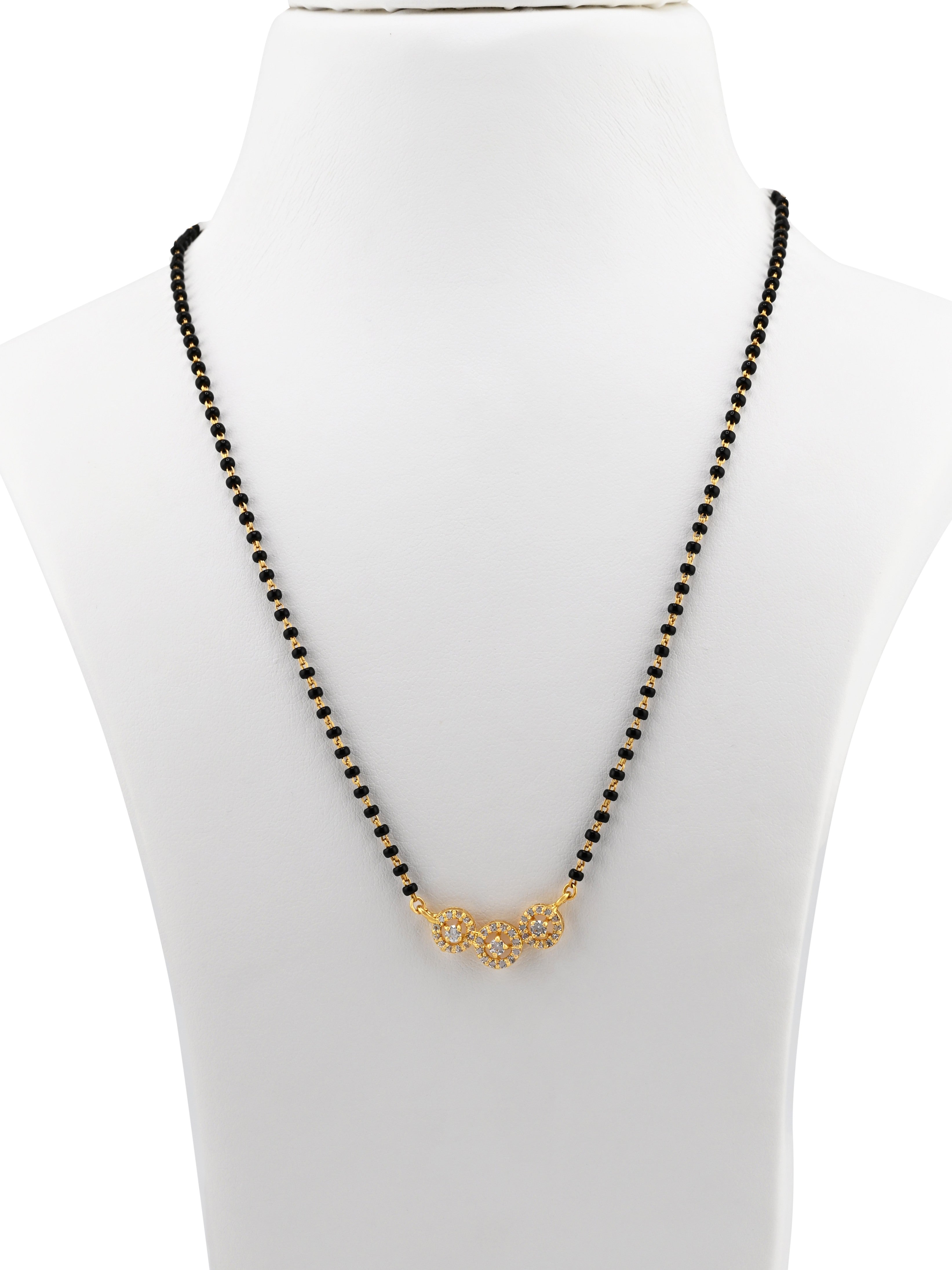 22ct Gold CZ Mangal Sutra