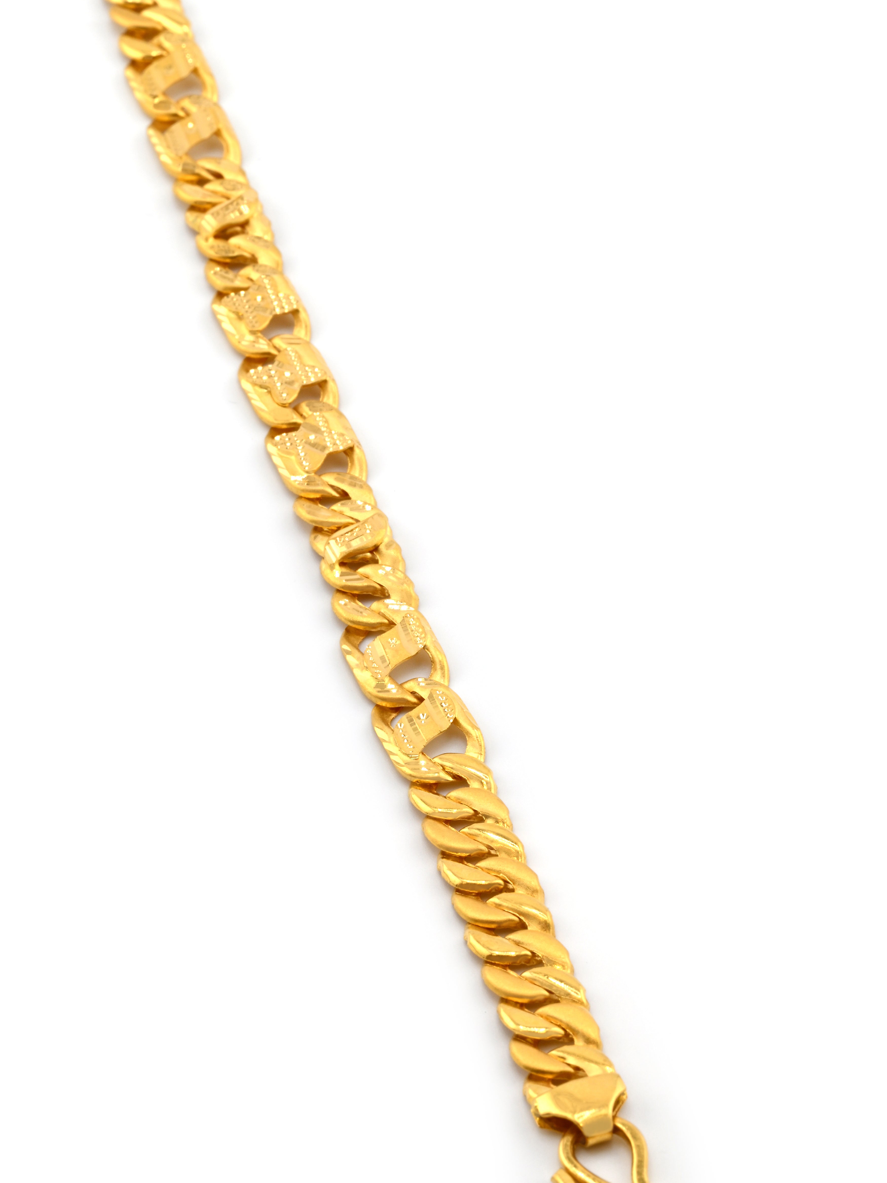 22ct Gold Hollow Bracelet