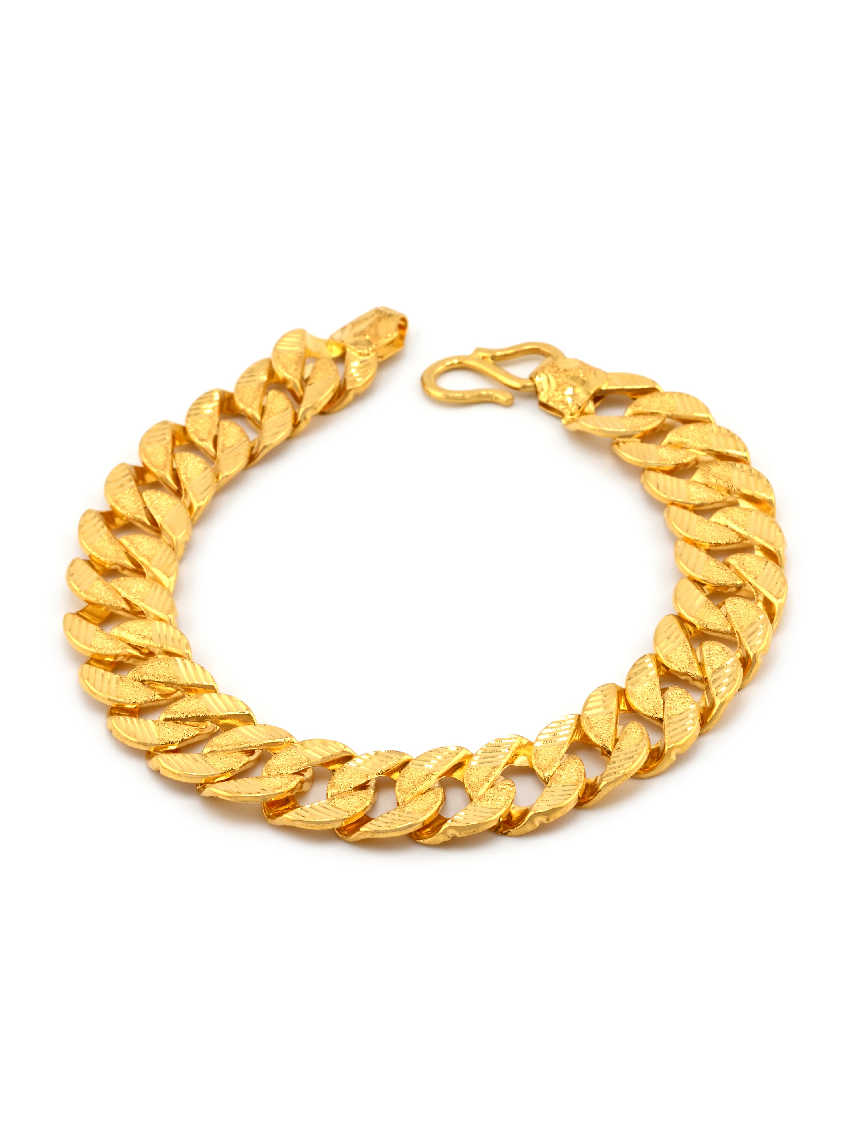 22ct Gold Hollow Curb Bracelet