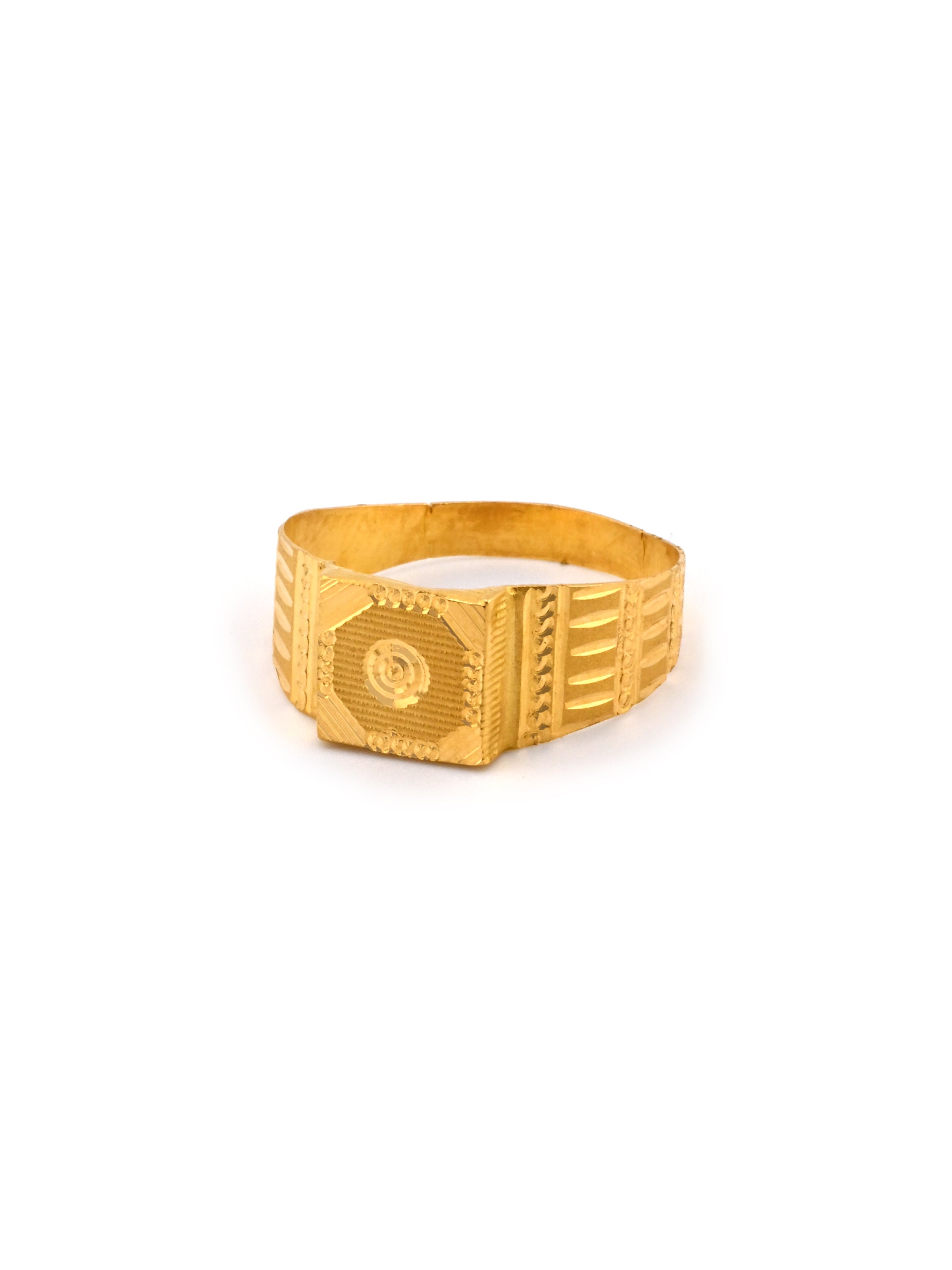 22ct Gold Lightweight Mens Ring