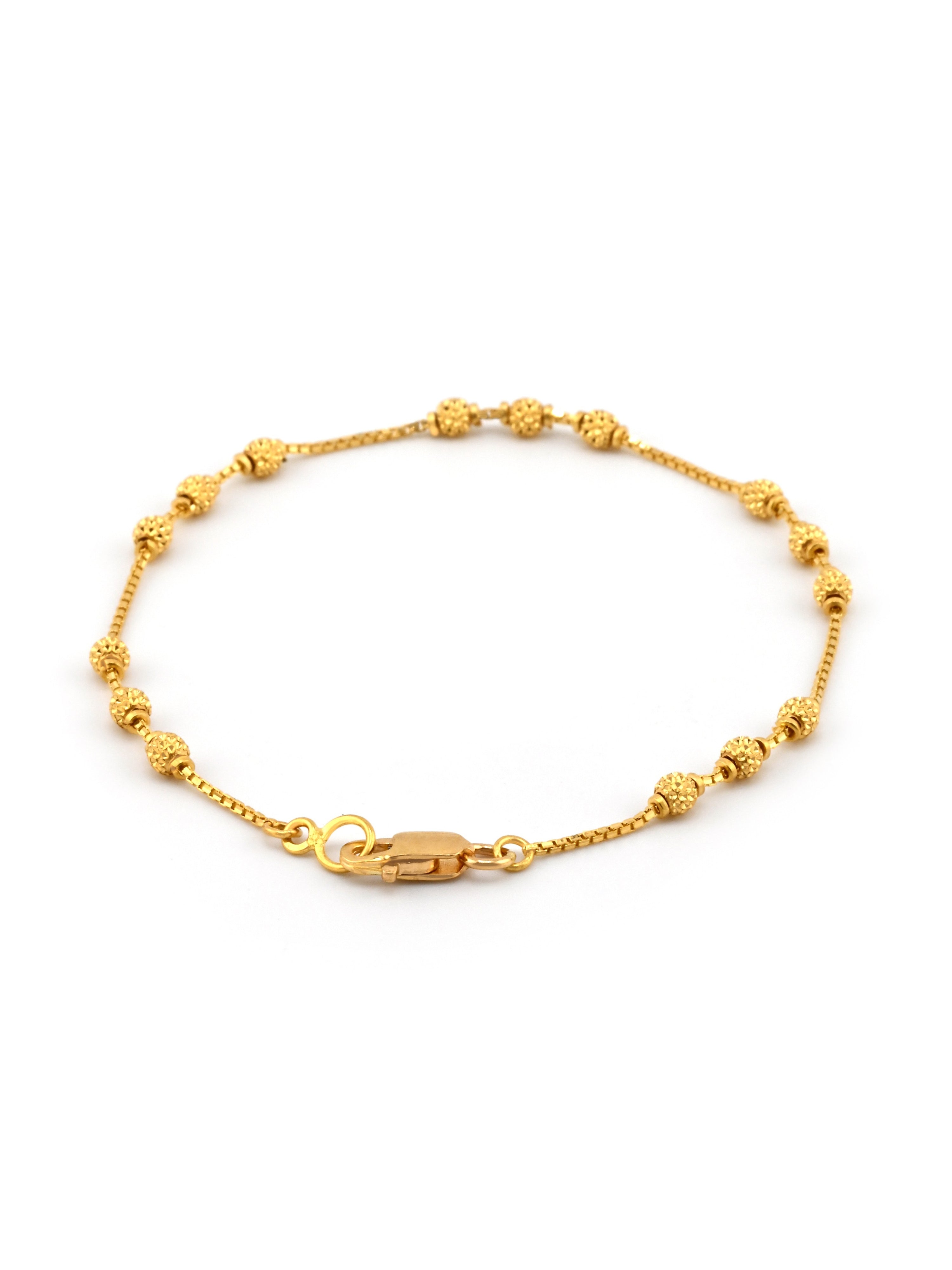22ct Gold Ball Ladies Bracelet