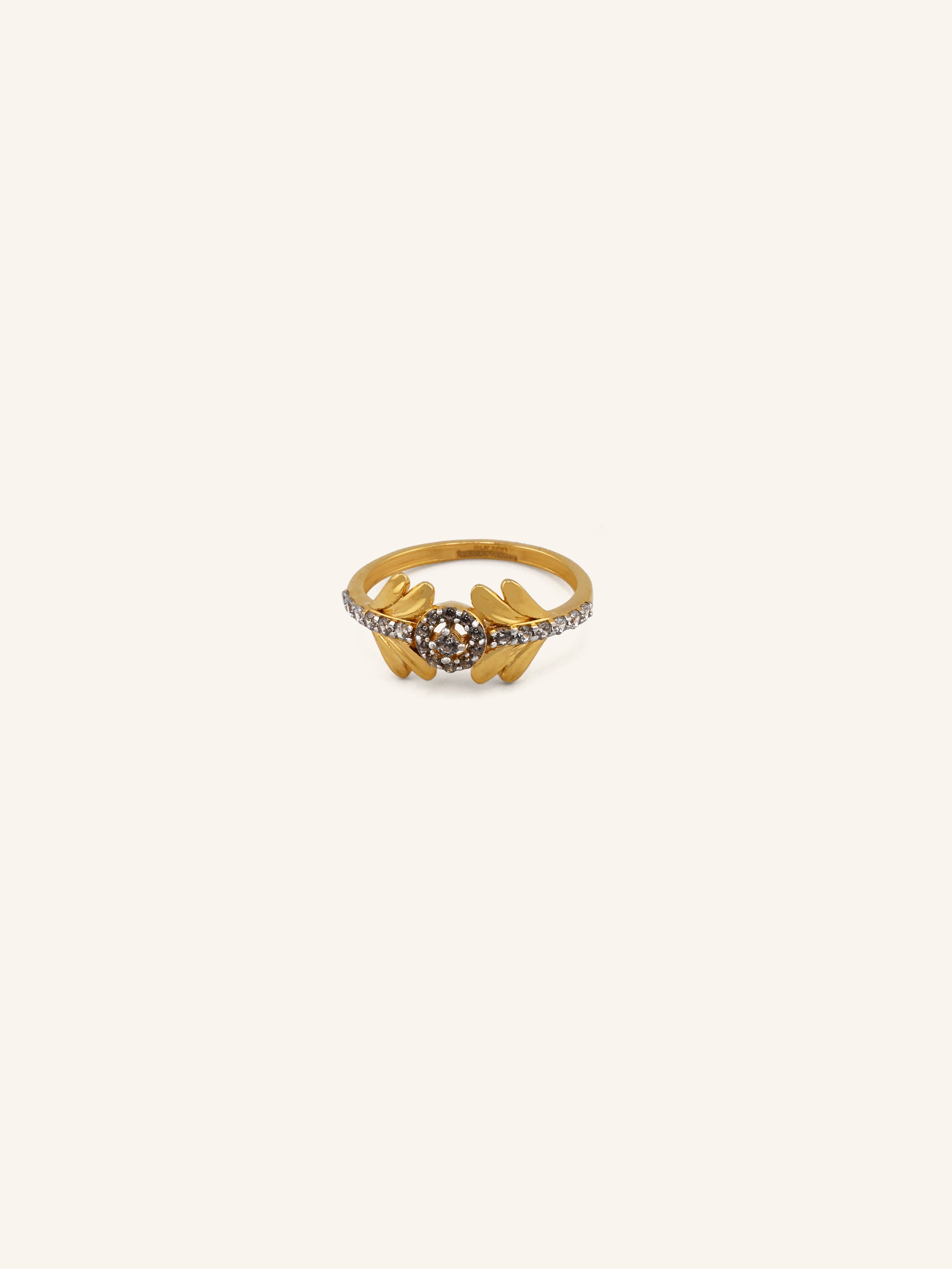 22ct Gold CZ Ladies Ring