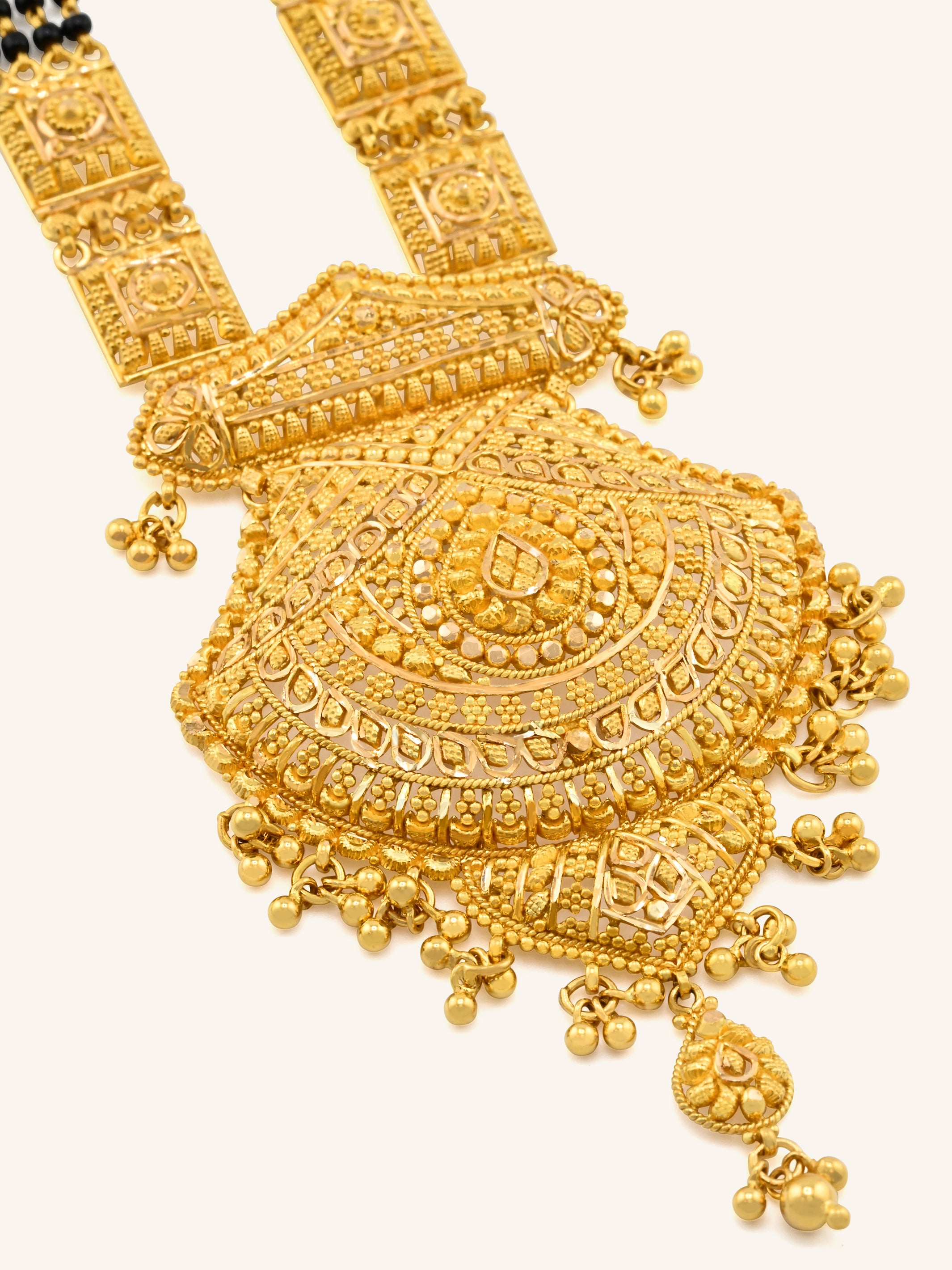 Traditional 22ct Gold 4 Row Long Mangal Sutra