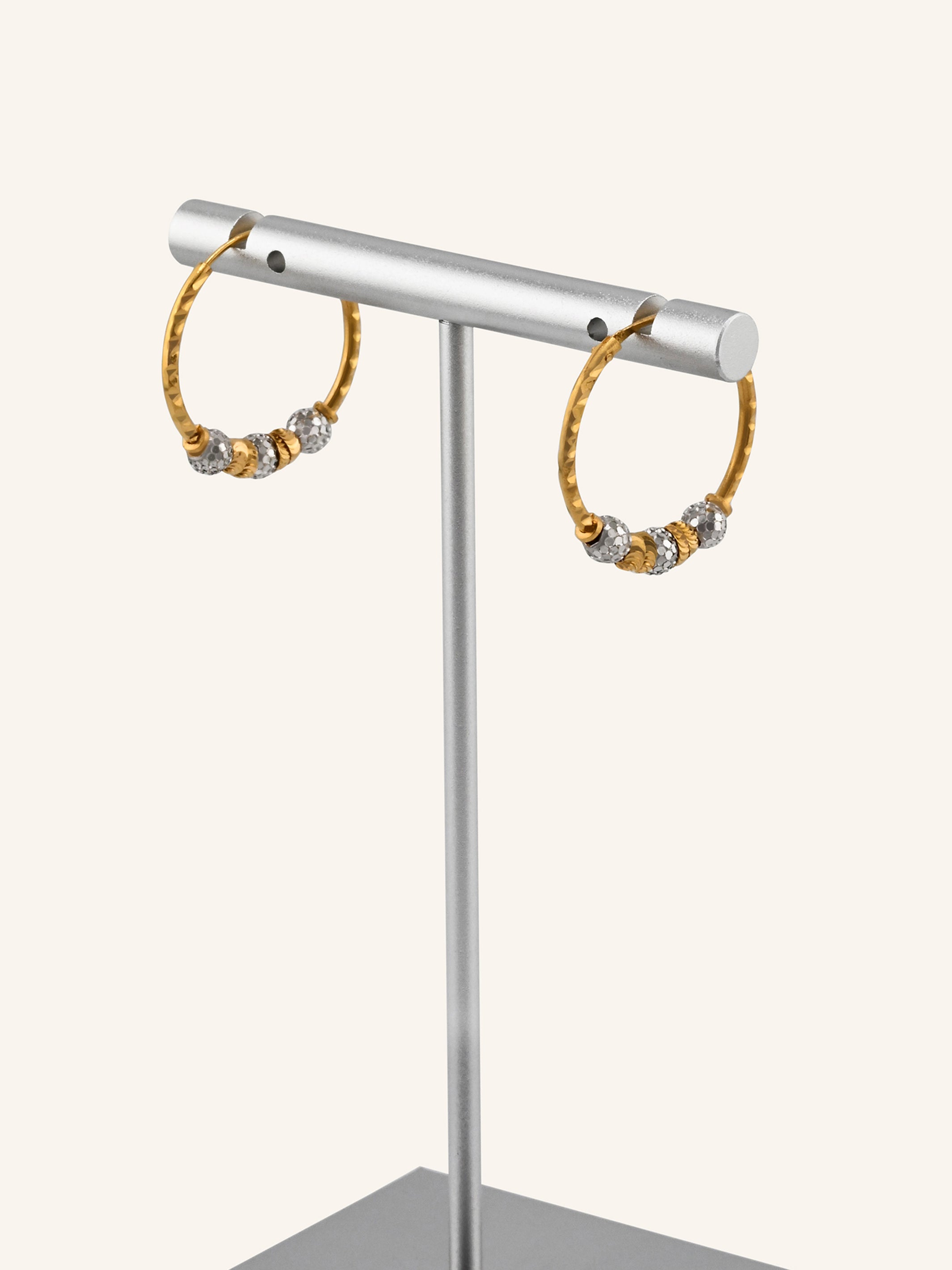 22ct Gold Two Tone Ball Bali
