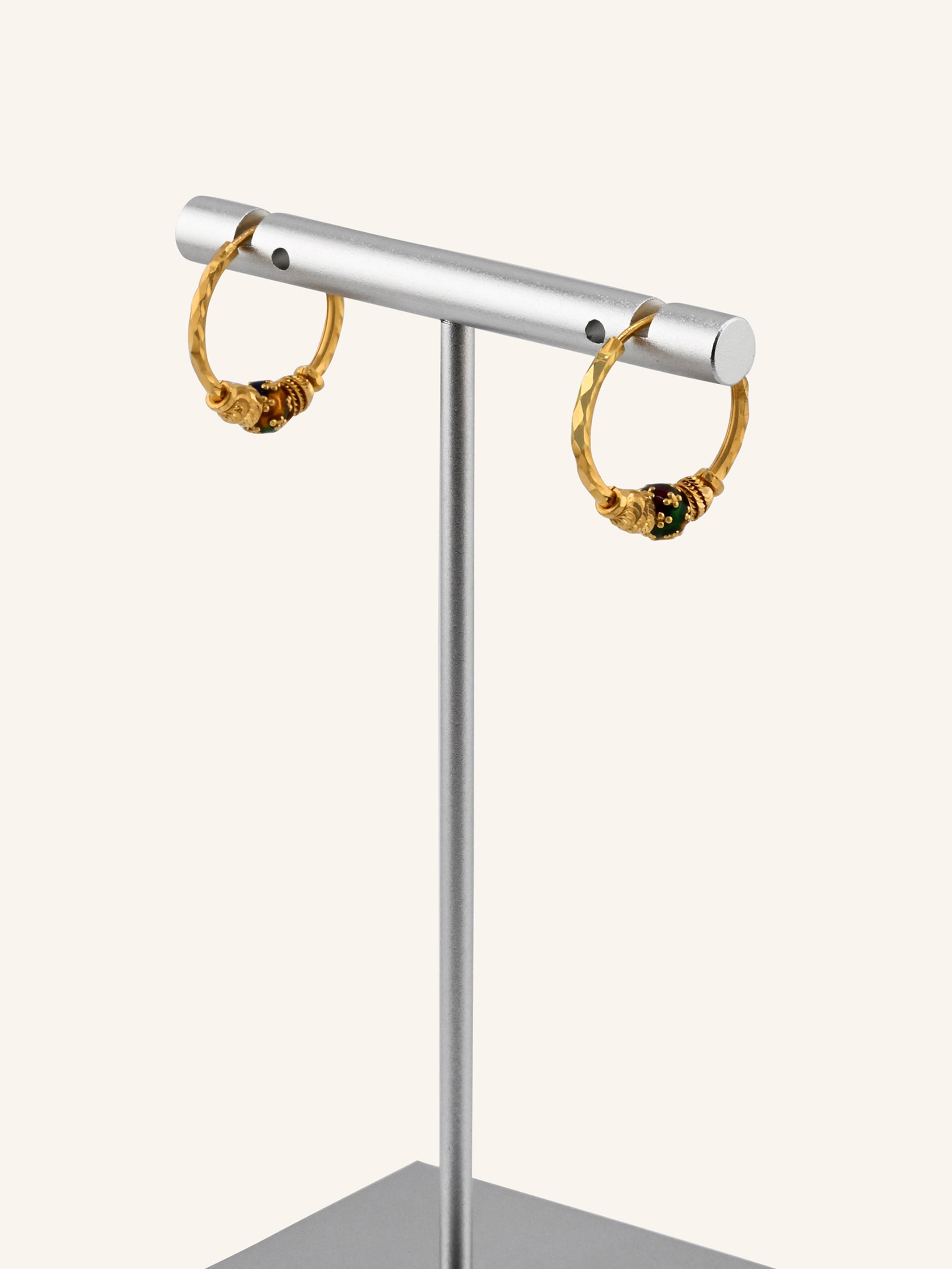22ct Gold Minakari Ball Bali